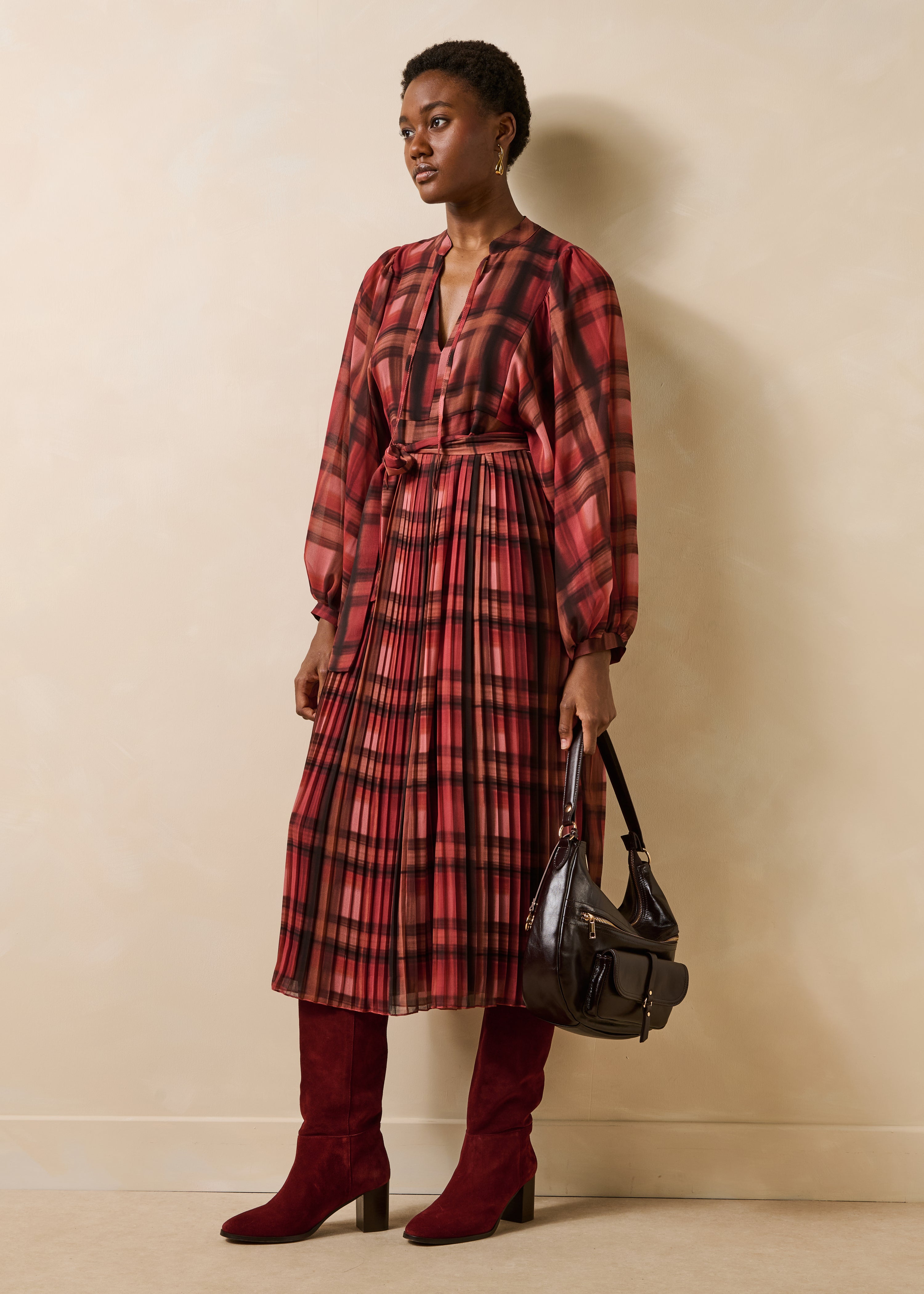 la-f-e-marabout-e-giovan-kleid-terracotta-kariert-lang image 3