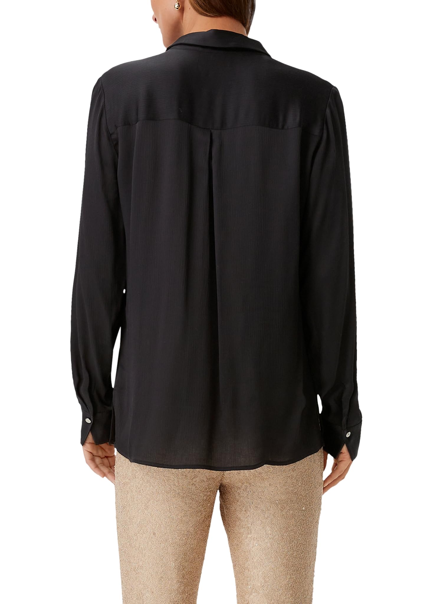 comma-satinbluse-damen-gr-44-crinkle-struktur image 2