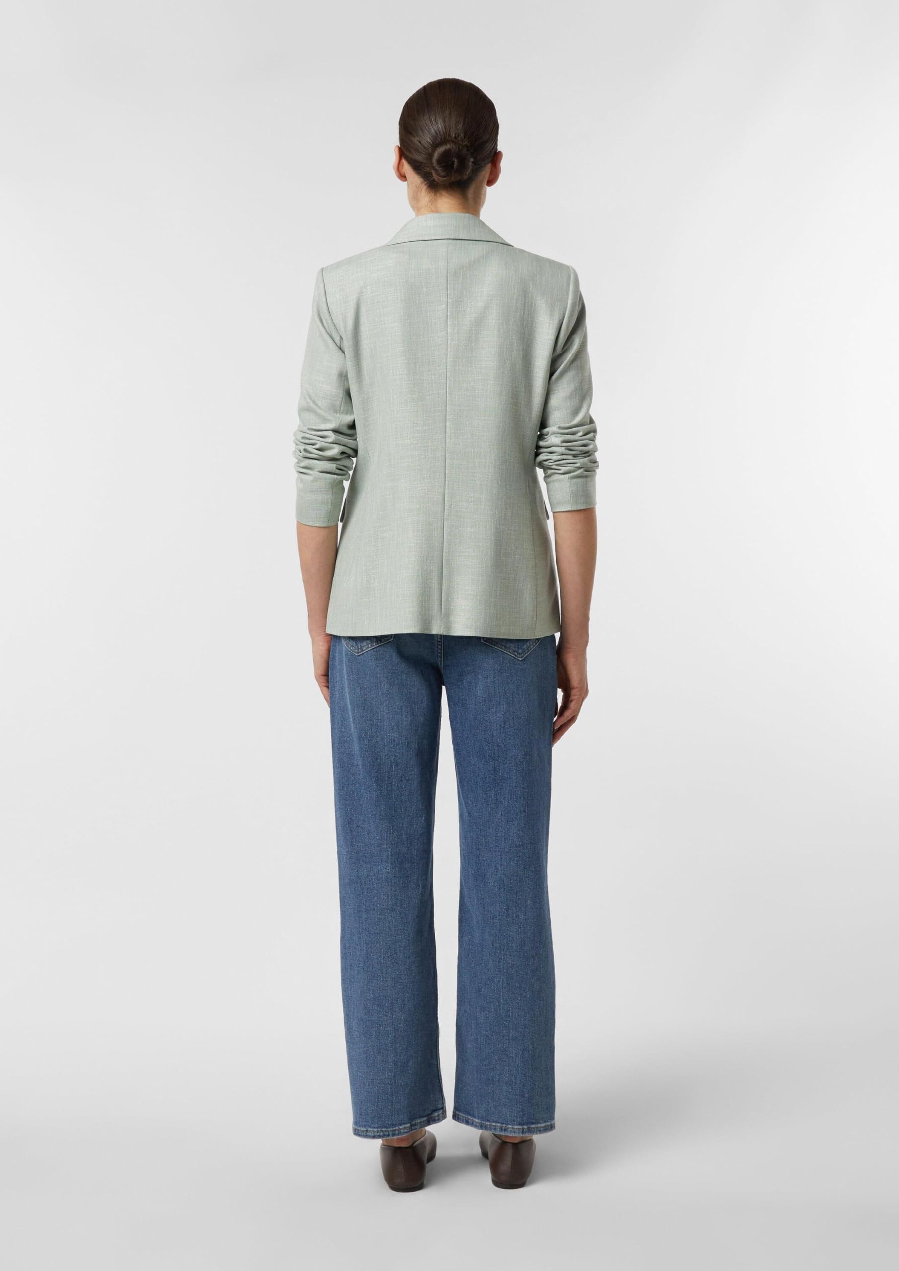 comma-taillierter-blazer-struktur-zwei-knopf-blazer image 8