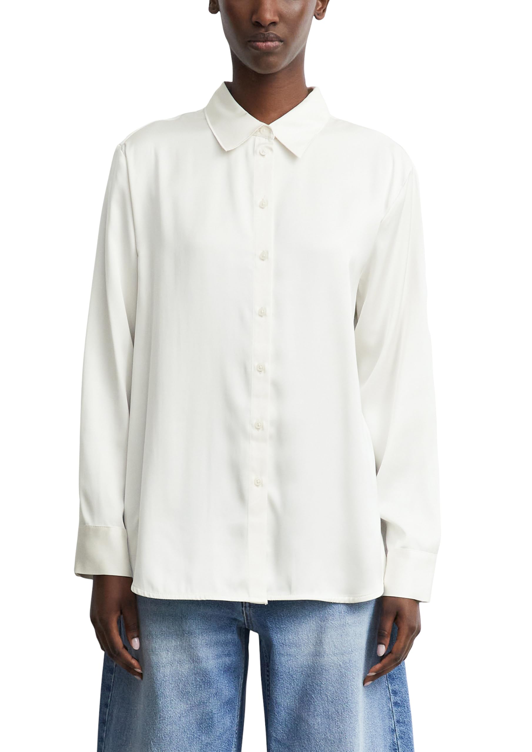 comma-blouses-hemdbluse-satin-regular-fit-langarm image 8