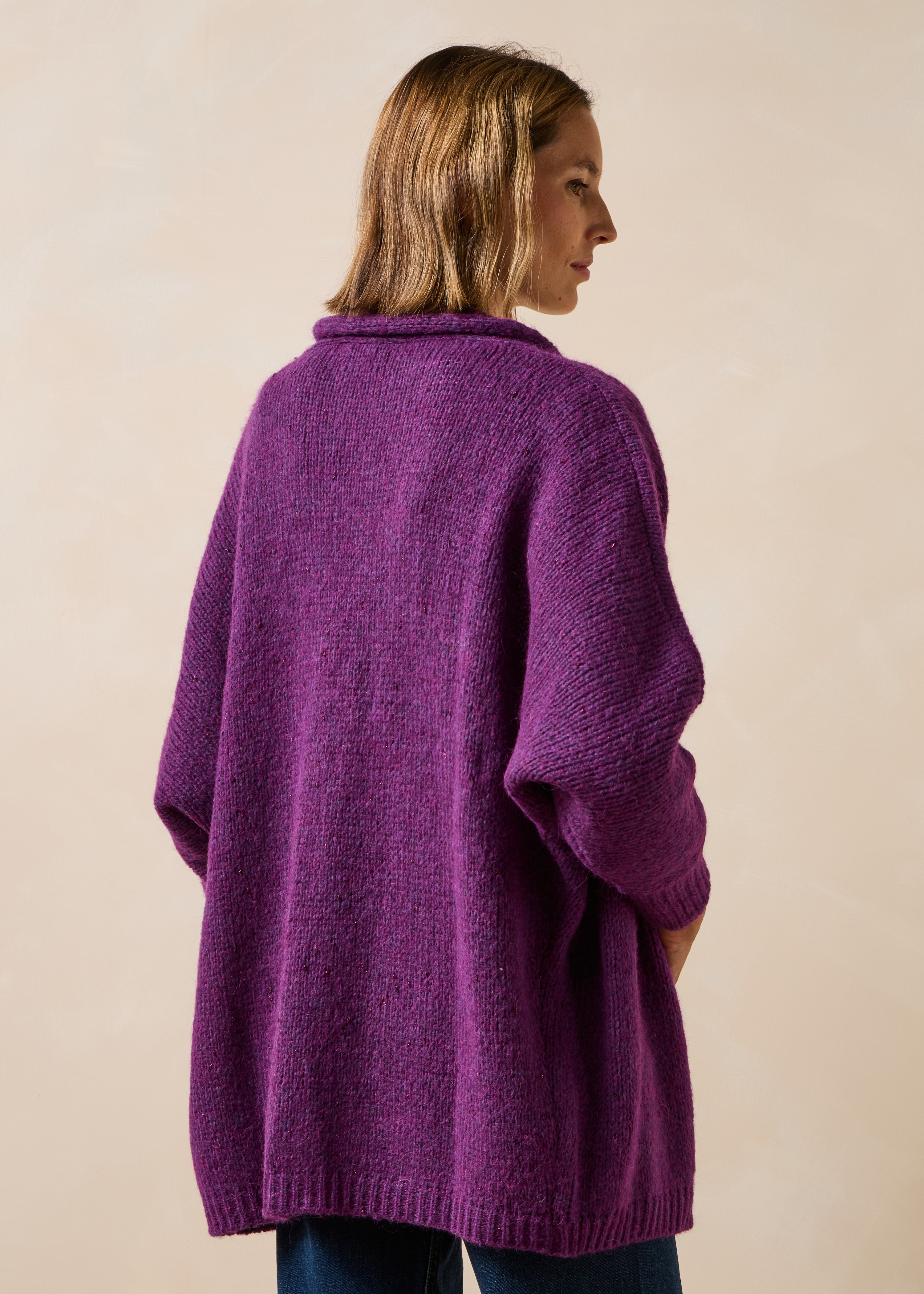 la-f-e-marabout-e-camille-strickweste-violett-oversize image 3