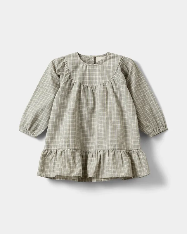 sofie-schnoor-kids-selinekb-kleid-grey-check-baumwolle image 1