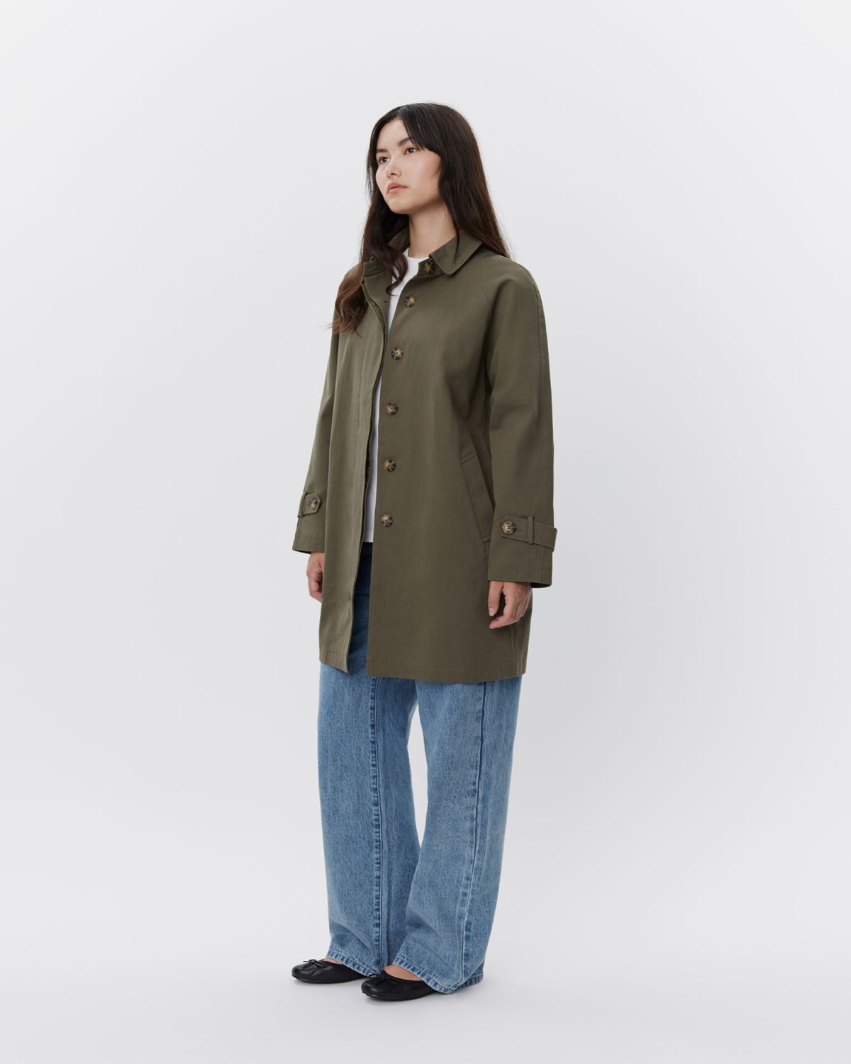 sofie-schnoor-women-filippa-trenchcoat-army-green-baumwolle image 4