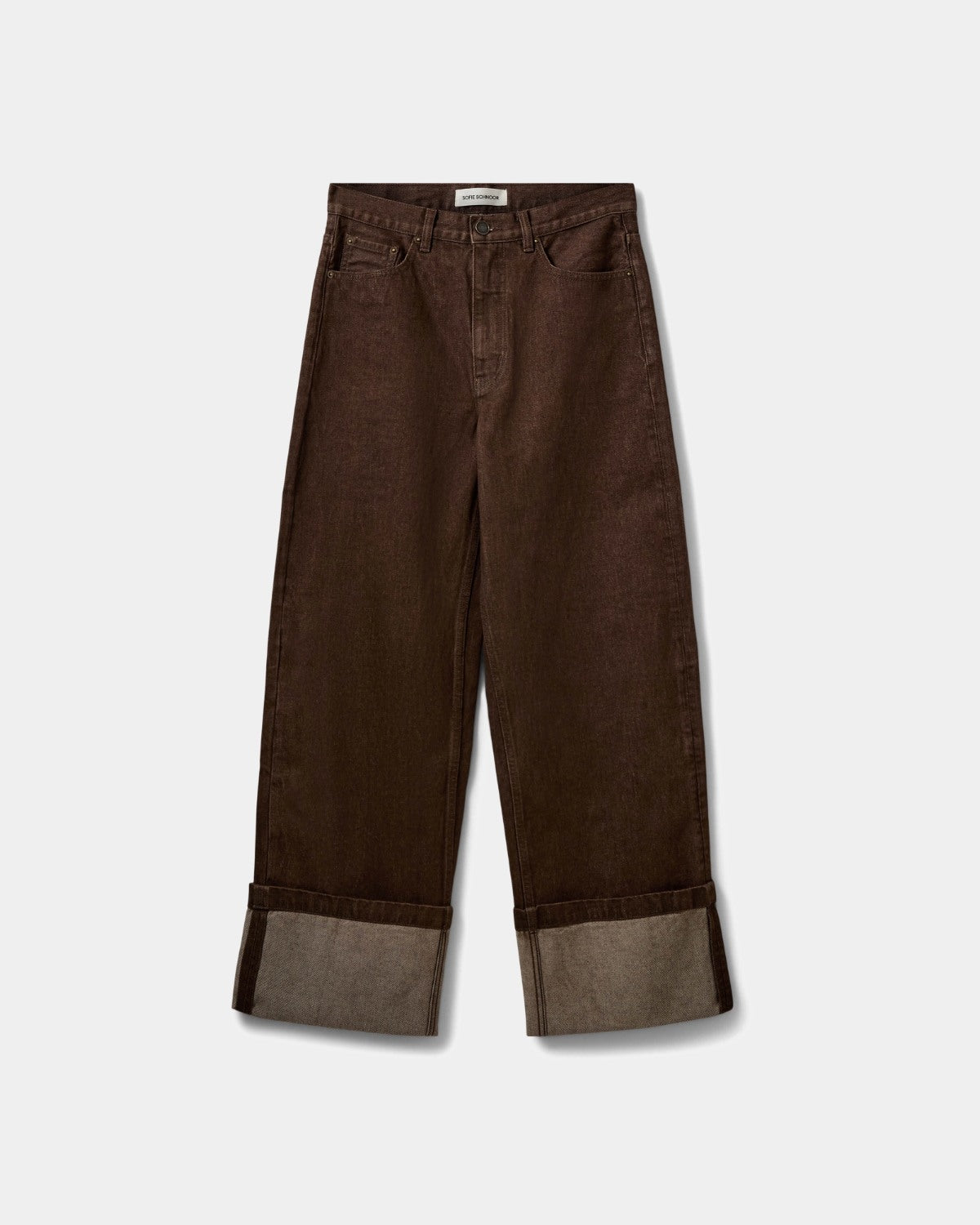 sofie-schnoor-women-mishasw-jeans-dunkelbraun-wide-leg-baumwolle image 1