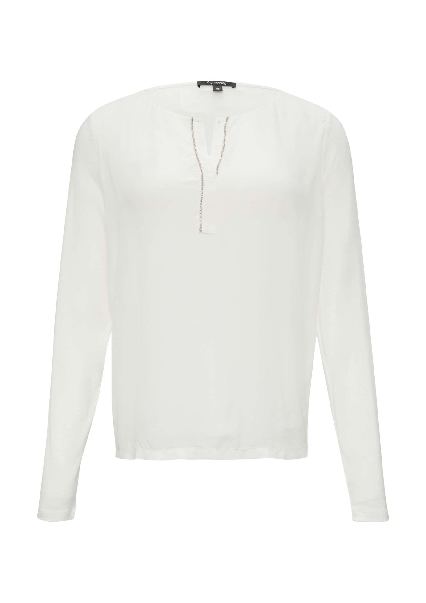 comma-longsleeve-fabricmix-shirt-gr-40-mit-schmuck-detail image 7