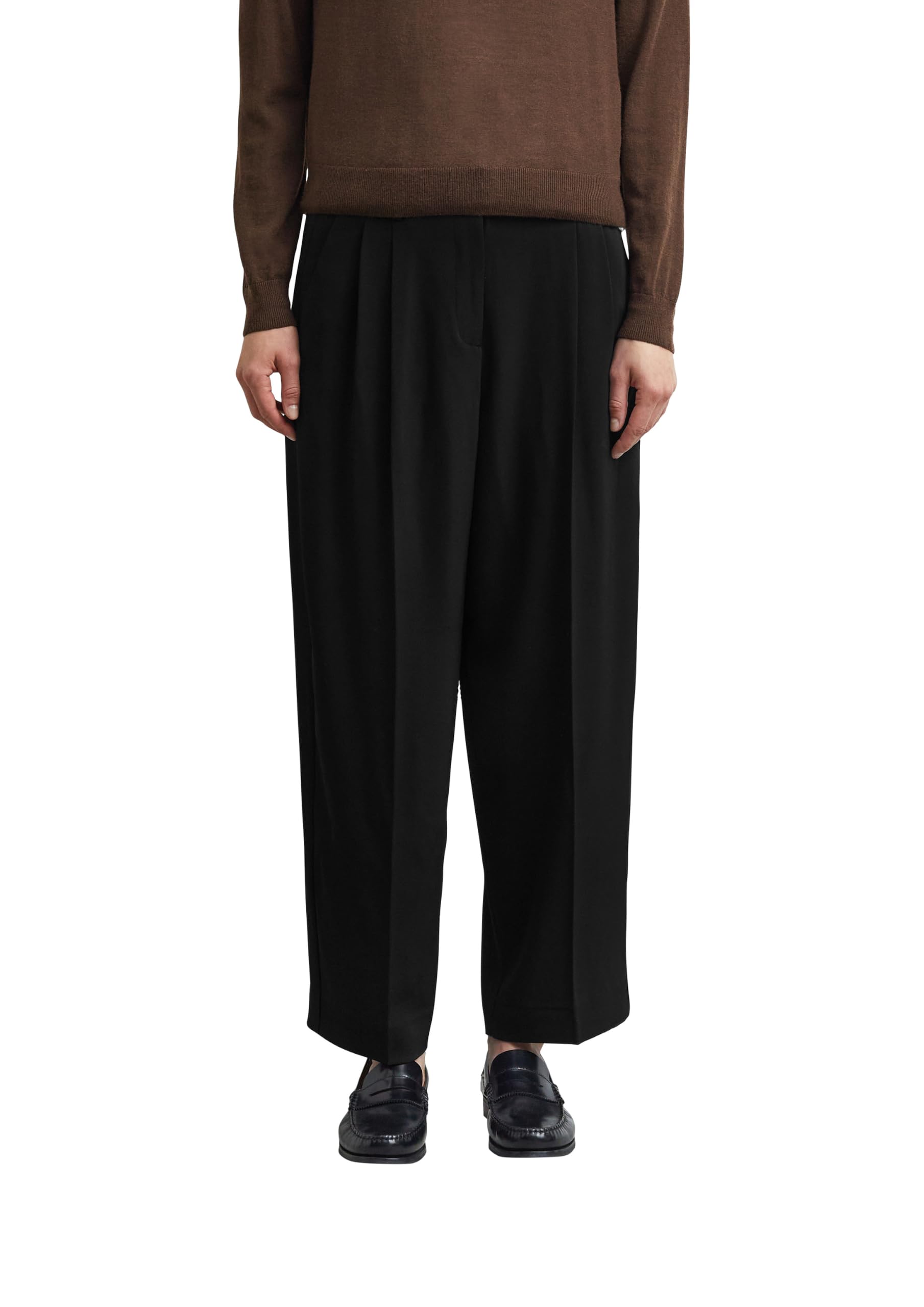 comma-bundfaltenhose-wide-leg-ankle-mid-rise-navy-gr-34 image 8
