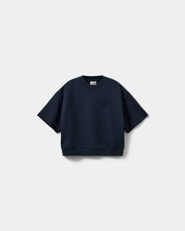 sofie-schnoor-young-eloisesy-sweatshirt-navy-kurzarm image 1