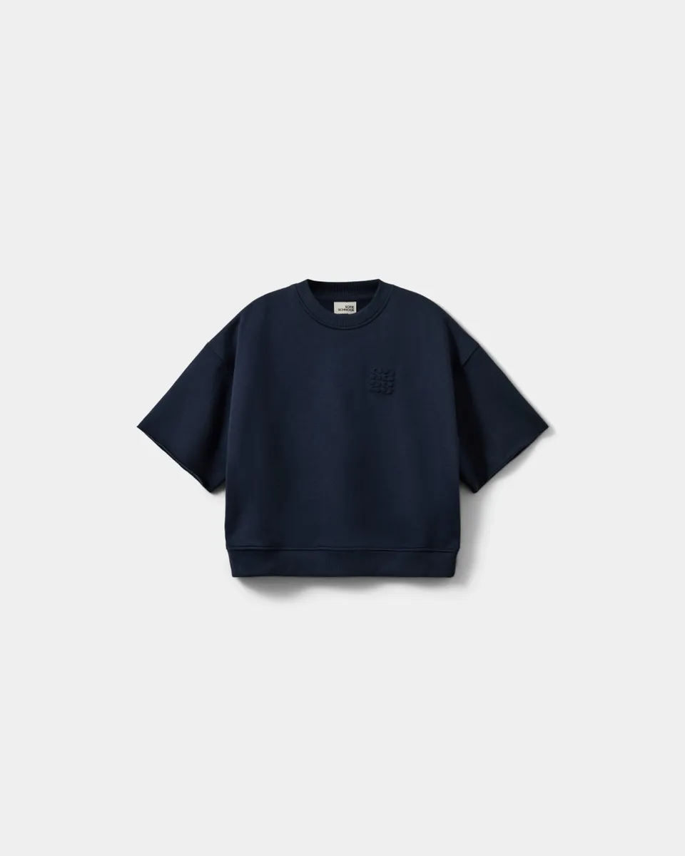sofie-schnoor-young-eloisesy-sweatshirt-navy-kurzarm image 1