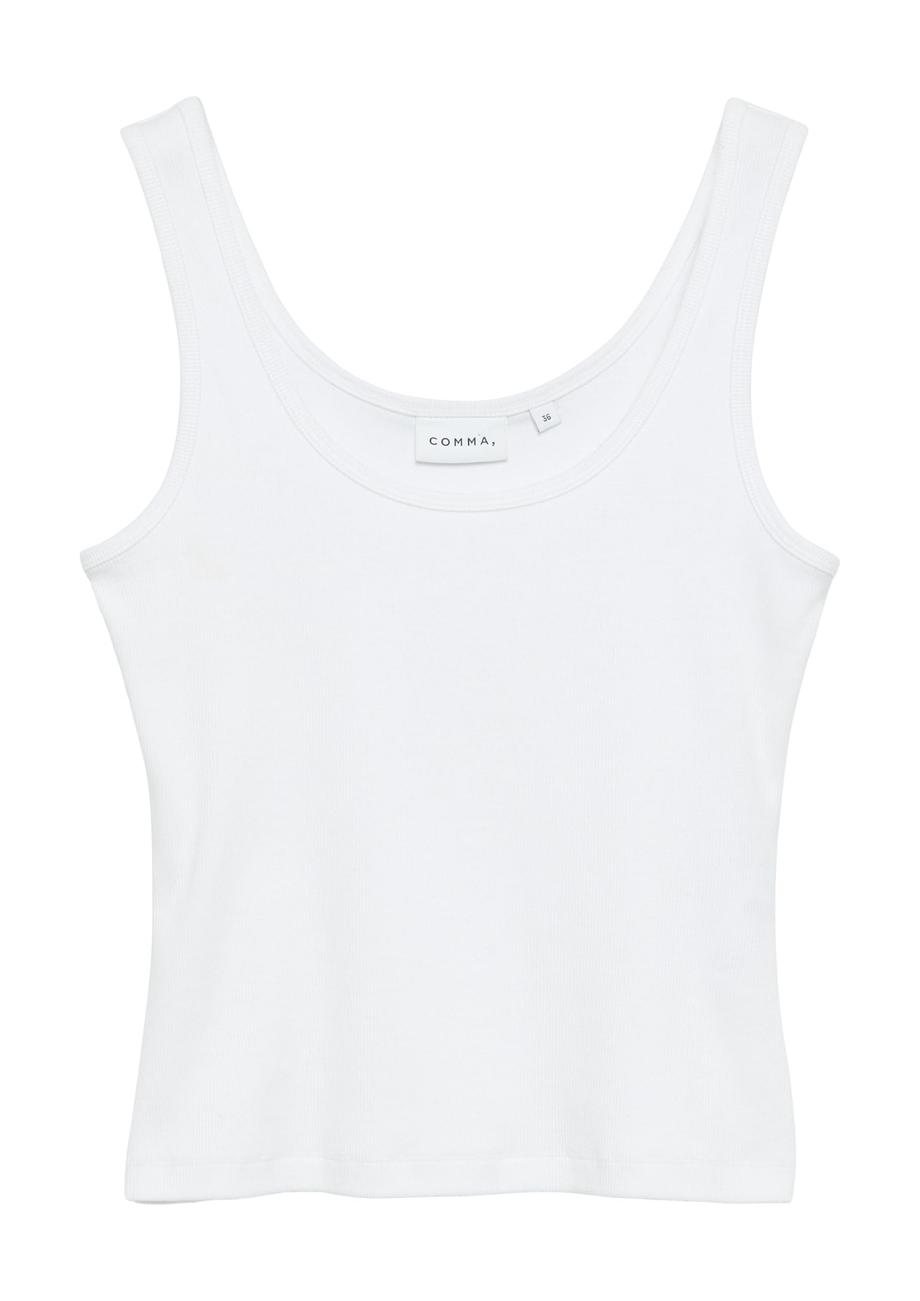 comma-t-shirt-damen-ripp-slim-fit-rundhals-gr-42 image 4