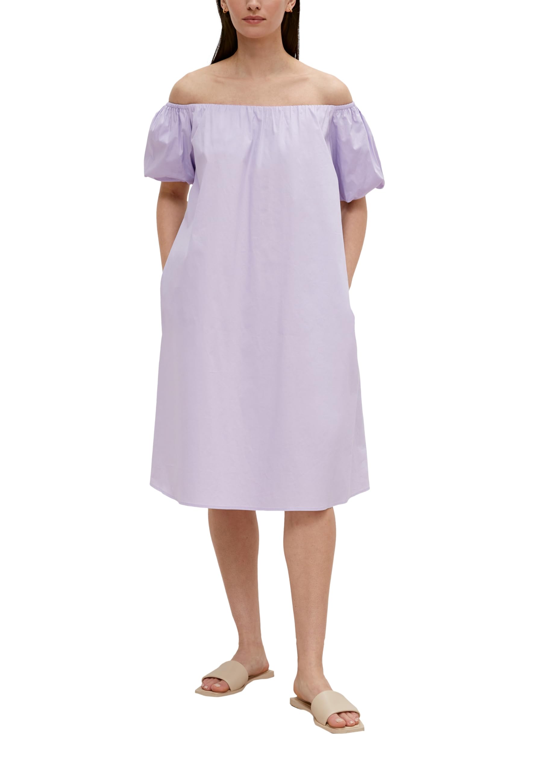 comma-kleid-mit-raffung-rosa-gr-e-40 image 1