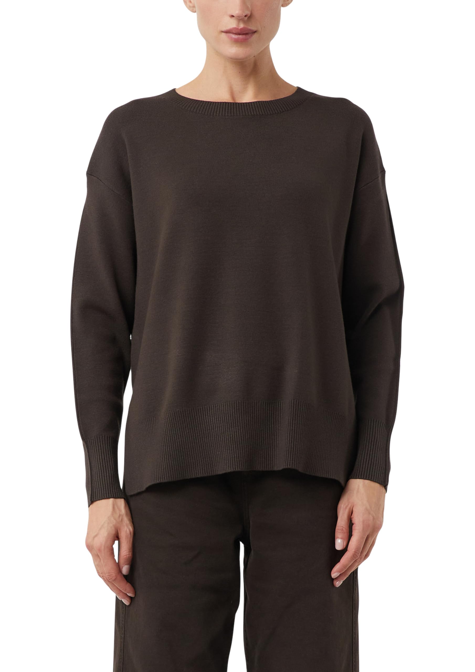 comma-knitwear-feinstrickpullover-pullover-dunkelbraun-gr-46 image 1