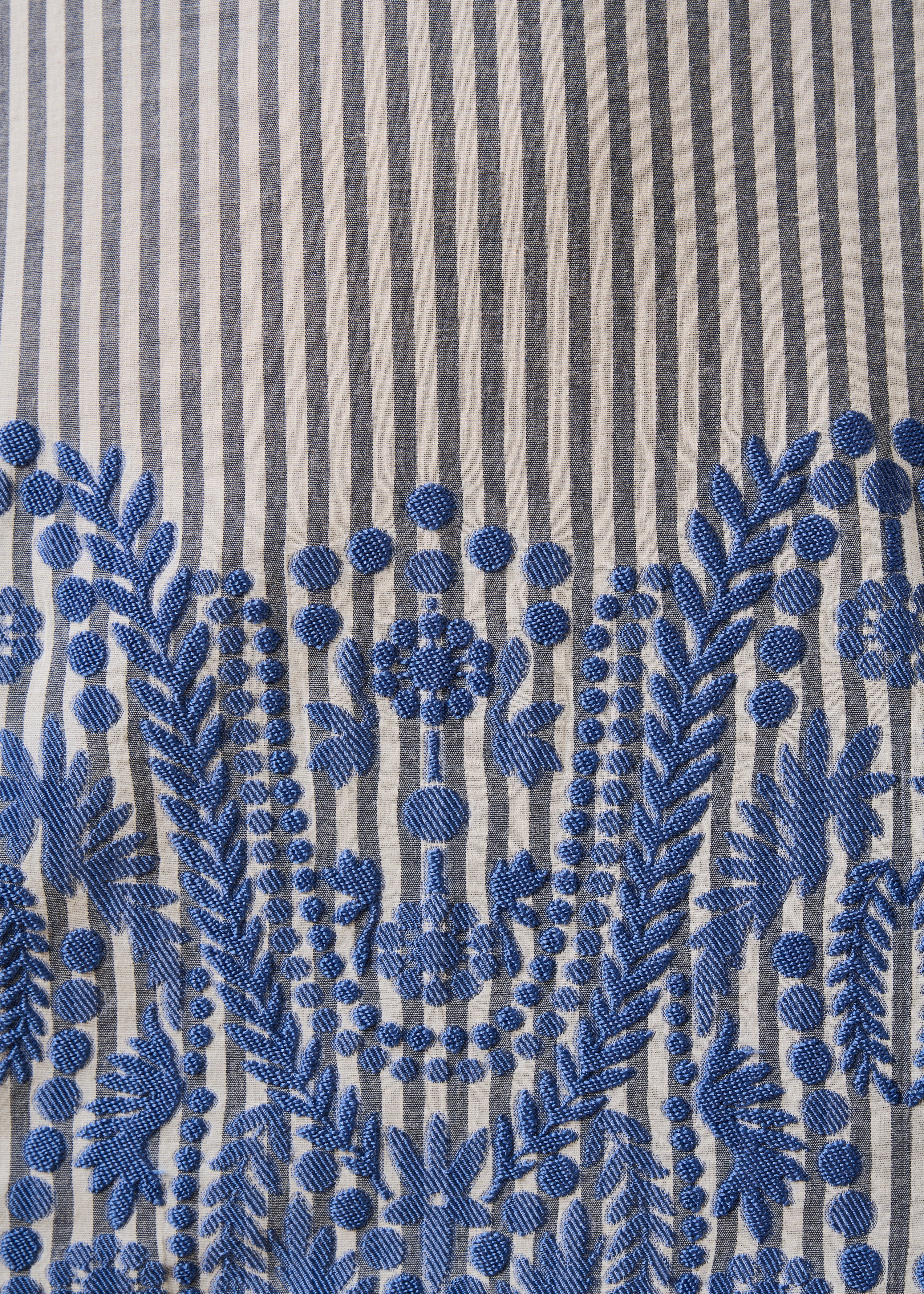 la-f-e-marabout-e-daia-kleid-marine-gestreift-kurz image 4
