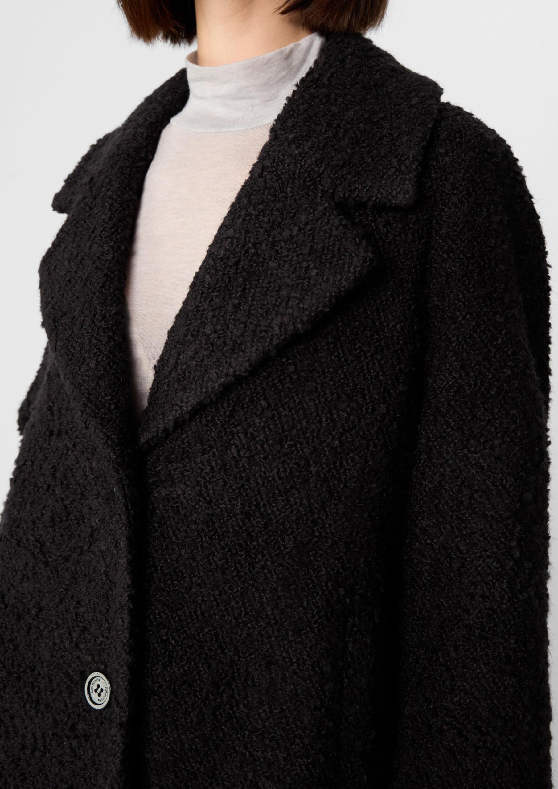 comma-boucl-jacke-kurz-jacke-gr-44-mit-reverskragen image 3
