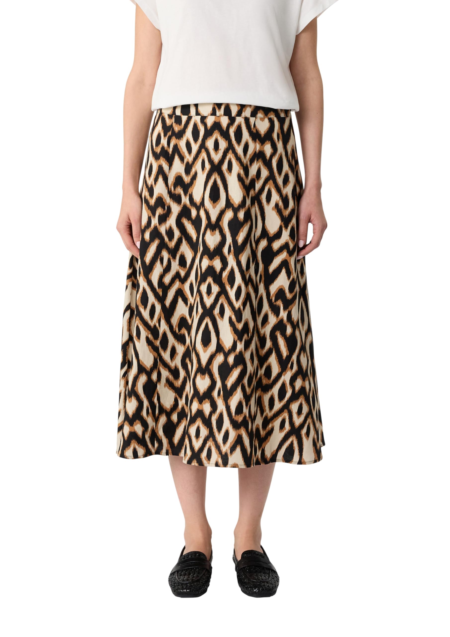 comma-midi-rock-leinenmix-all-over-print-gr-44 image 1