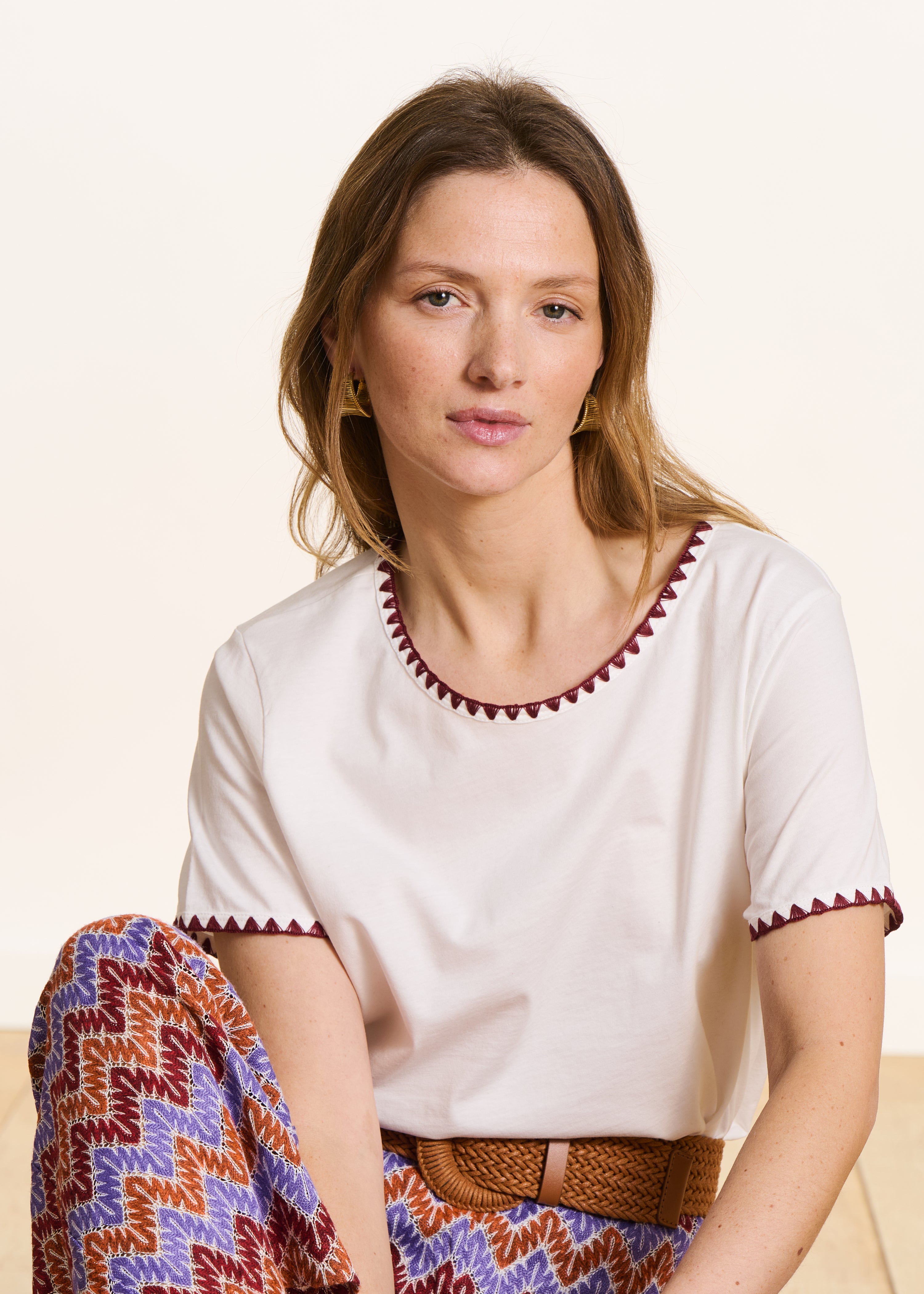 la-f-e-marabout-e-voiloua-t-shirt-ecru-bio-baumwolle-m image 1