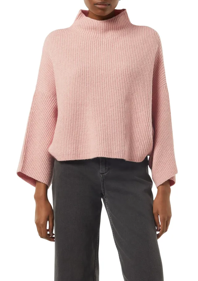 comma-ponchos-strick-poncho-mit-stehkragen-gr-m-perlmuttrosa image 1