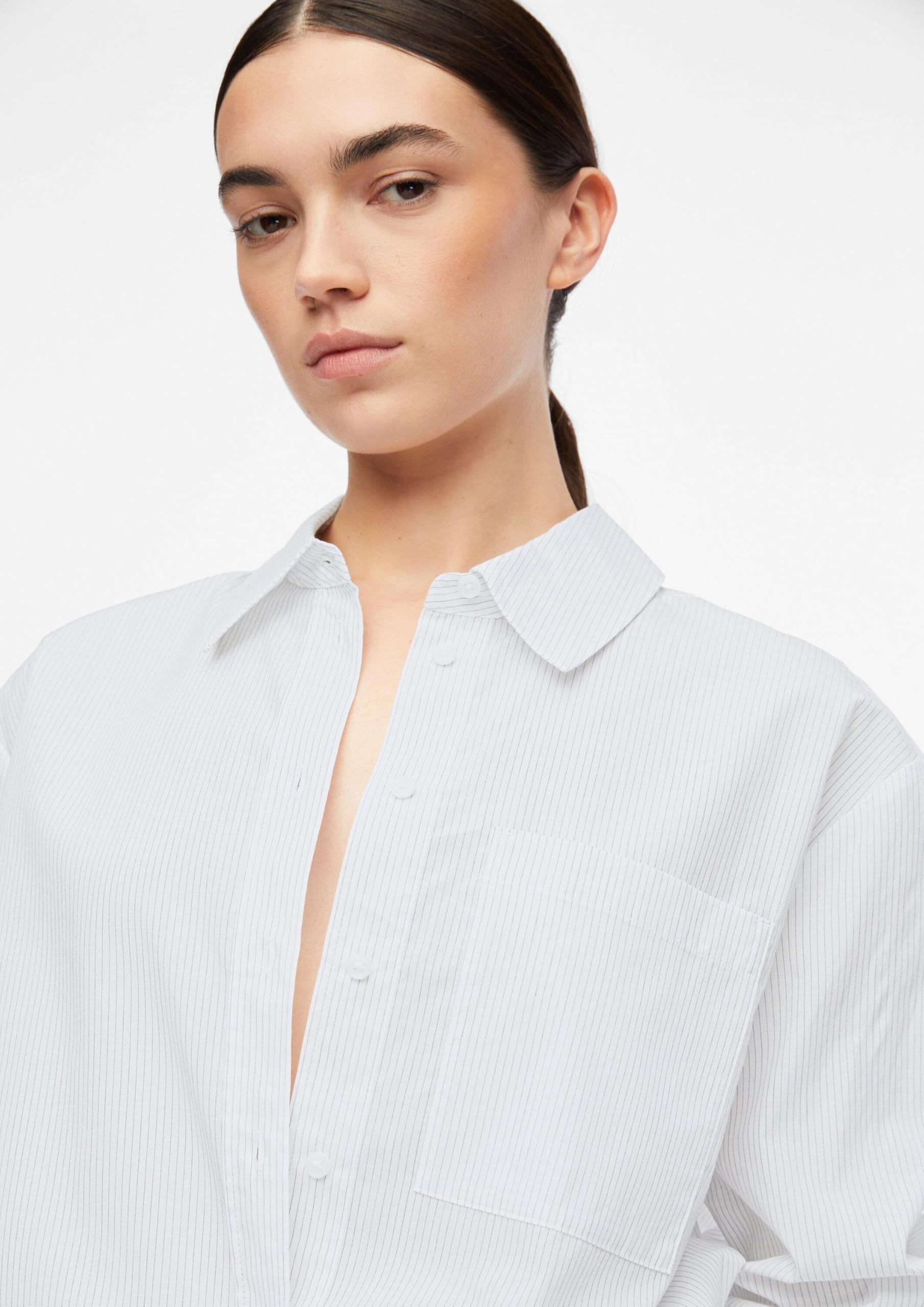 comma-bluse-langarm-damen-hemdbluse-mit-knopfleiste image 3