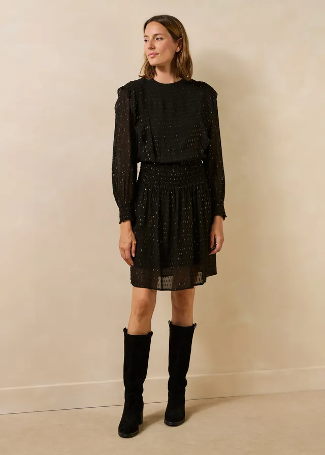 la-f-e-marabout-e-geludia-kleid-schwarz-gr-36-kurz-voile image 1