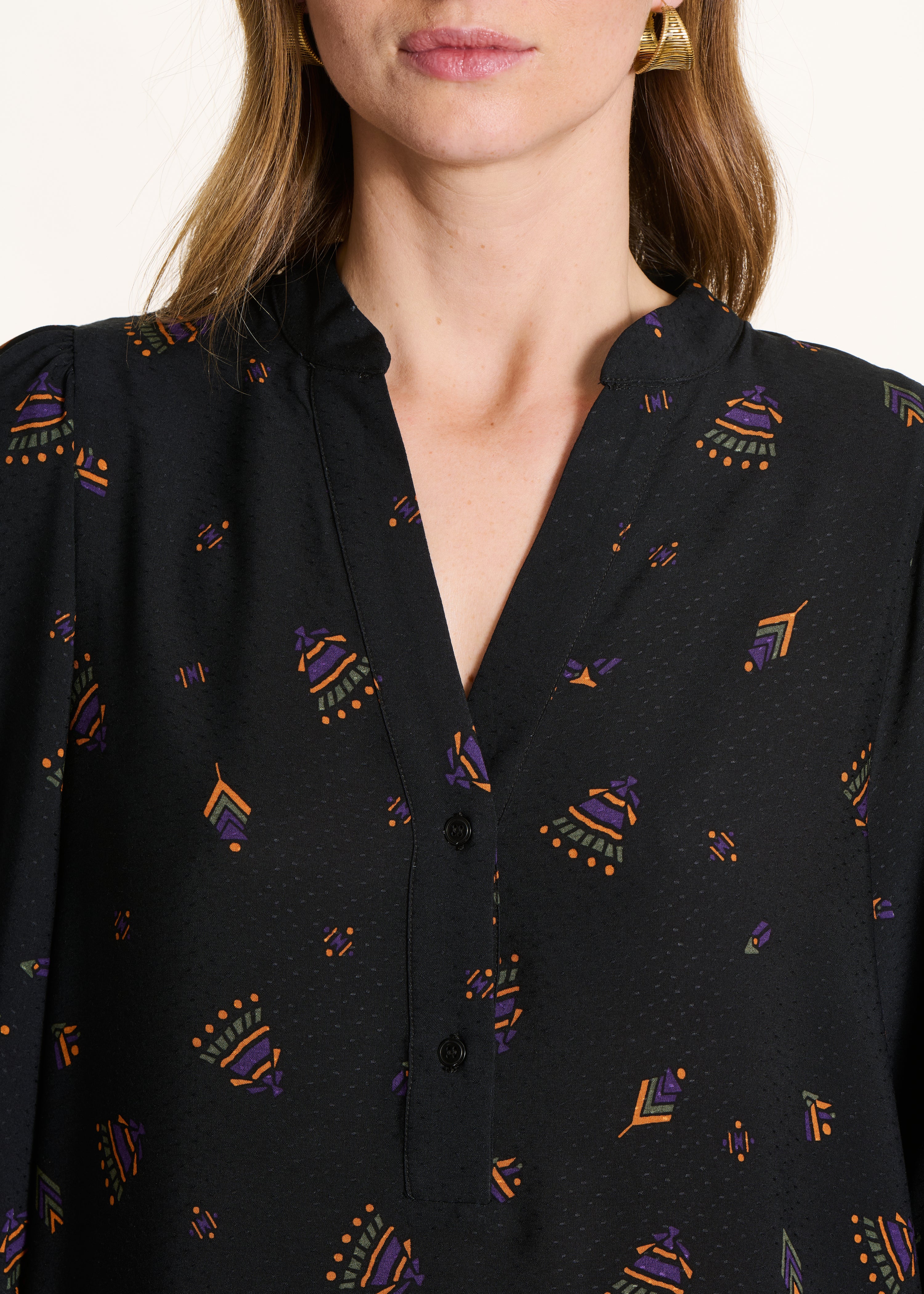 la-f-e-marabout-e-fertigo-kleid-schwarz-print-ecovero image 5
