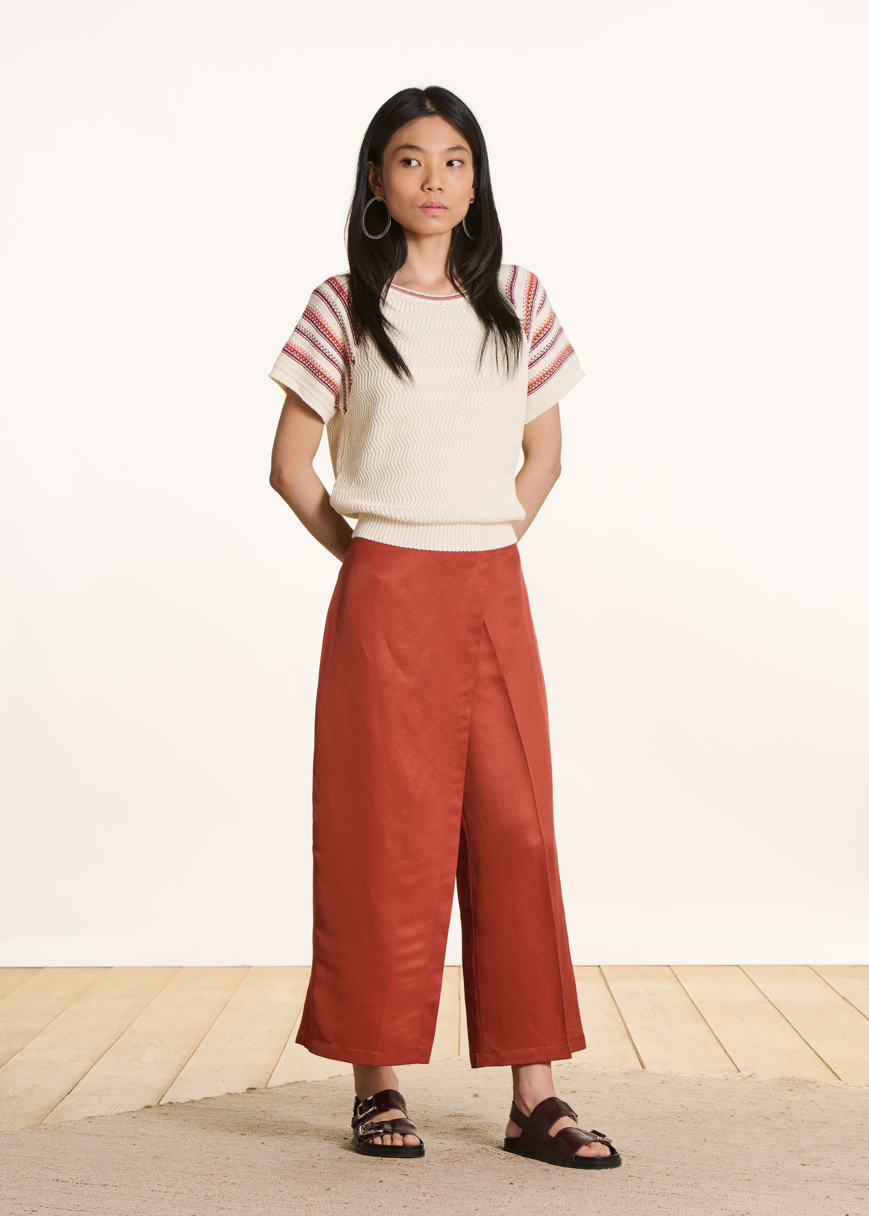 la-f-e-marabout-e-fulano-7-8-hose-brique-leinen-weit image 1