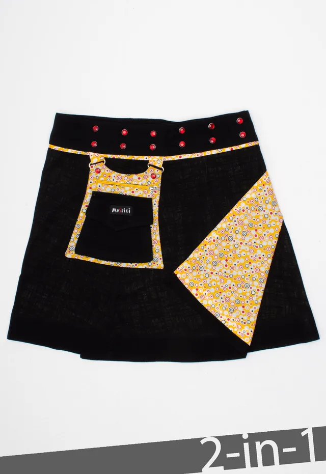 moshiki-hot-cookie-10-wickelrock-baumwolle-45-cm-schwarz image 1
