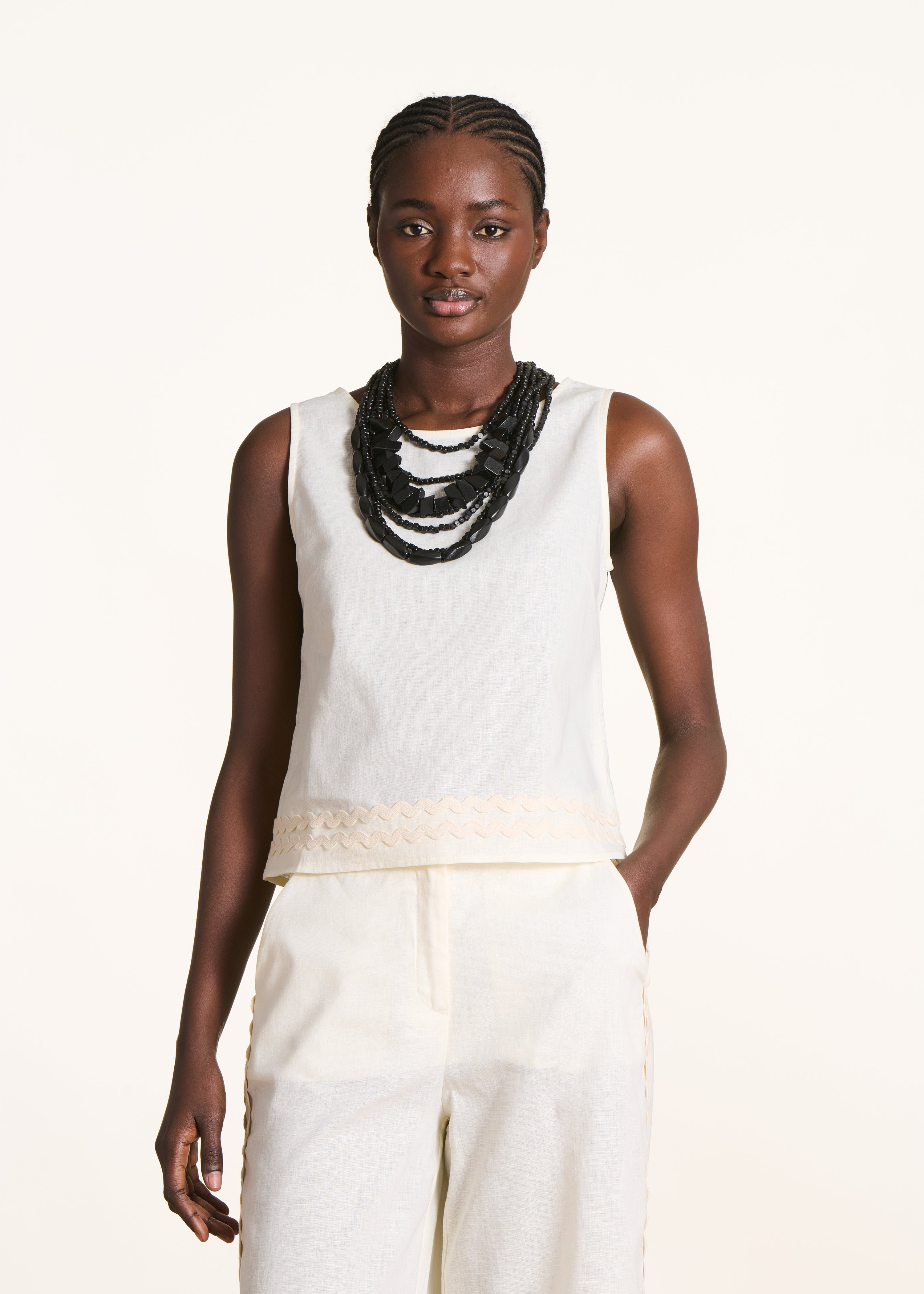 la-f-e-marabout-e-top-ecru-leinen-rmellos image 1