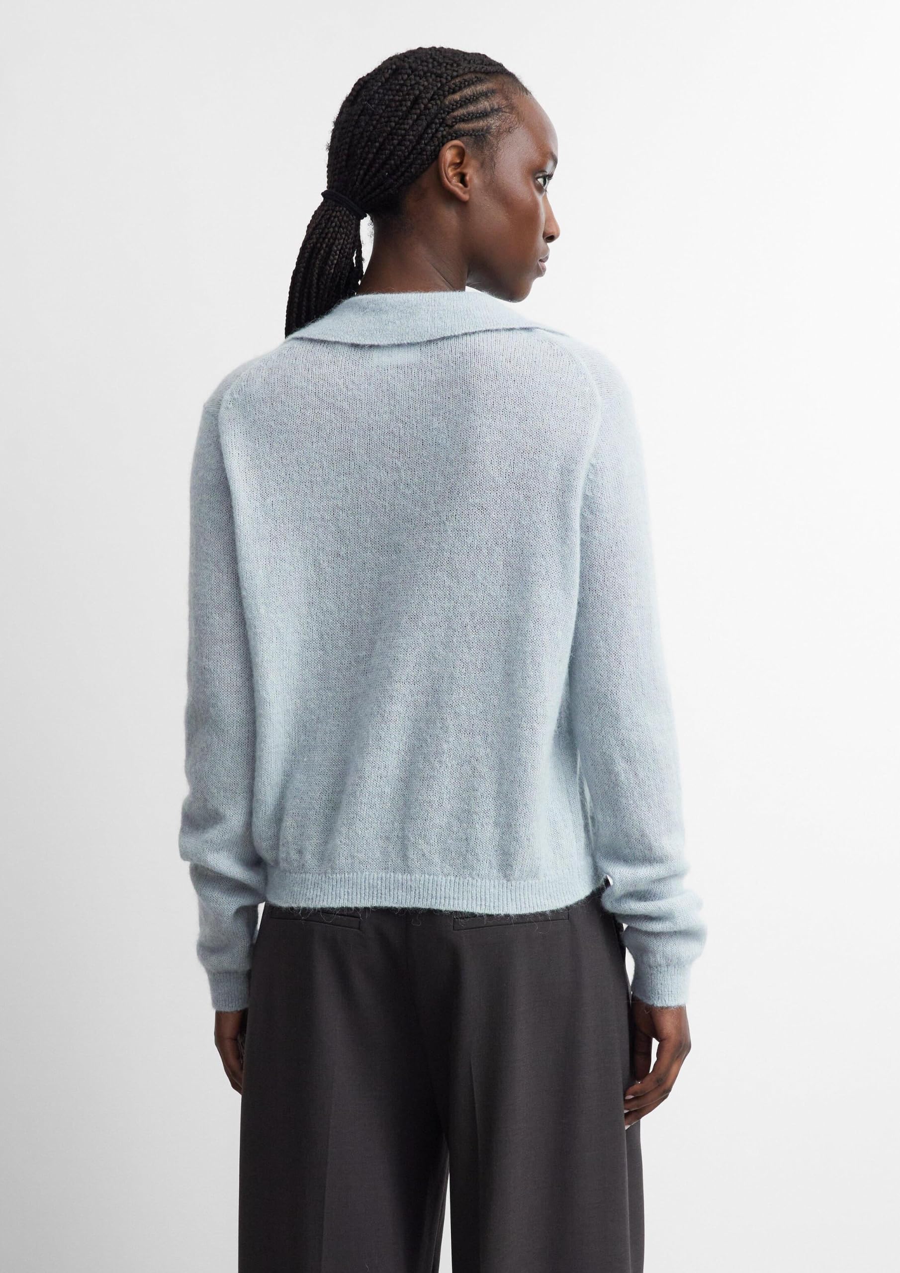 comma-knitwear-strickpullover-polokragen-relaxed-fit-beige image 7