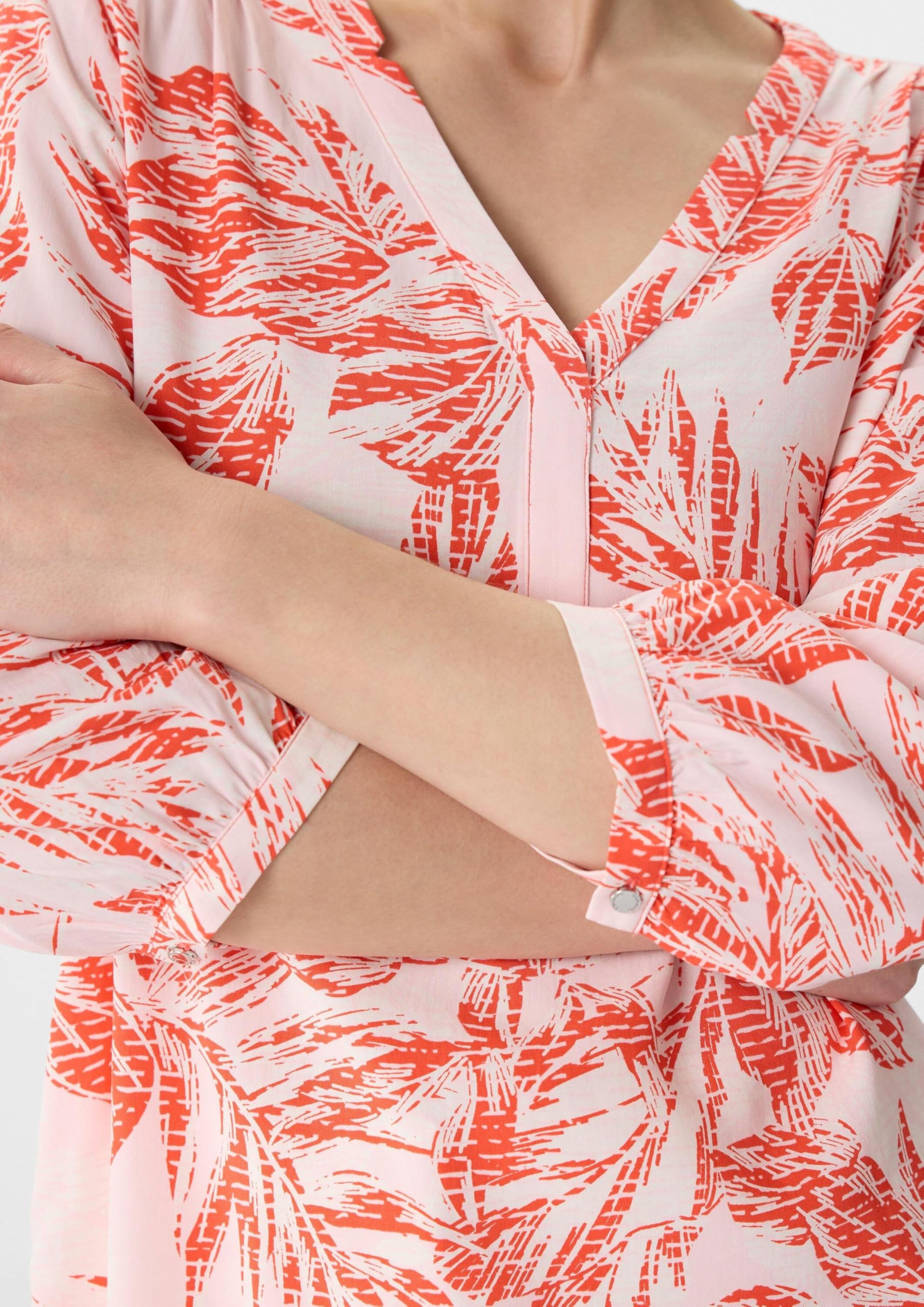 comma-blouses-gemusterte-bluse-mit-3-4-rmeln-damen image 4