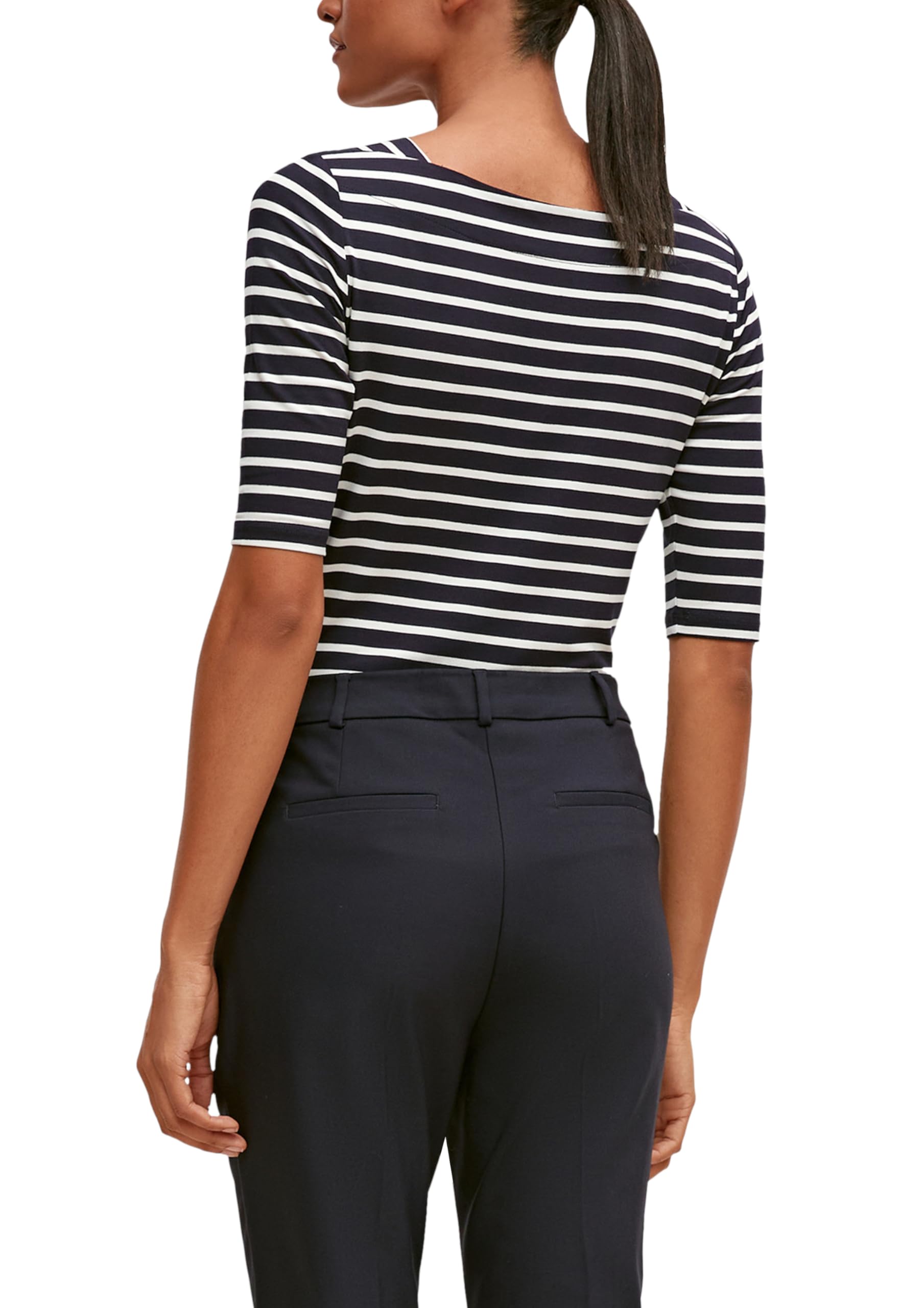 comma-streifenshirt-slim-fit-damen-t-shirt-gestreift image 7