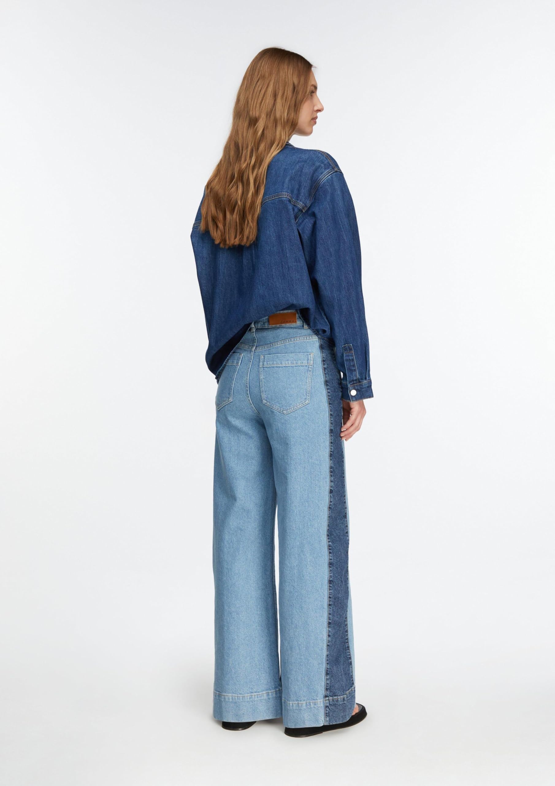 comma-anna-wide-leg-jeans-high-rise-gr-38-mit-streifen image 8