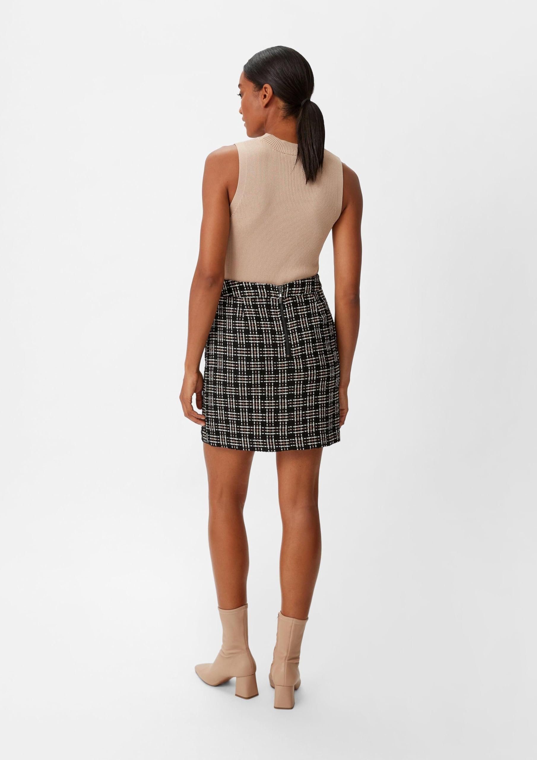 comma-skirts-tweed-rock-gr-44-wollmix-multicolor image 7