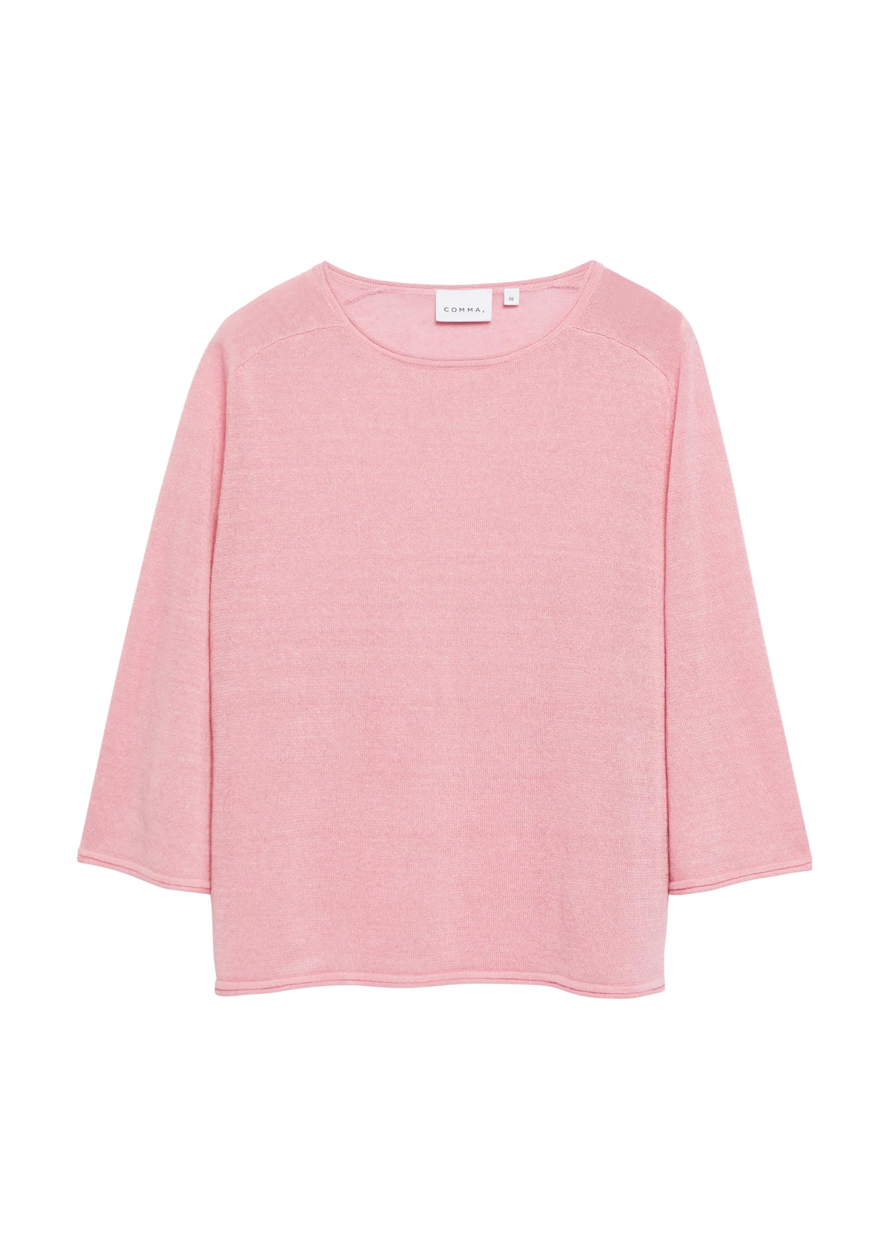 comma-feinstrick-pullover-damen-gr-42-3-4-arm-rosa image 4