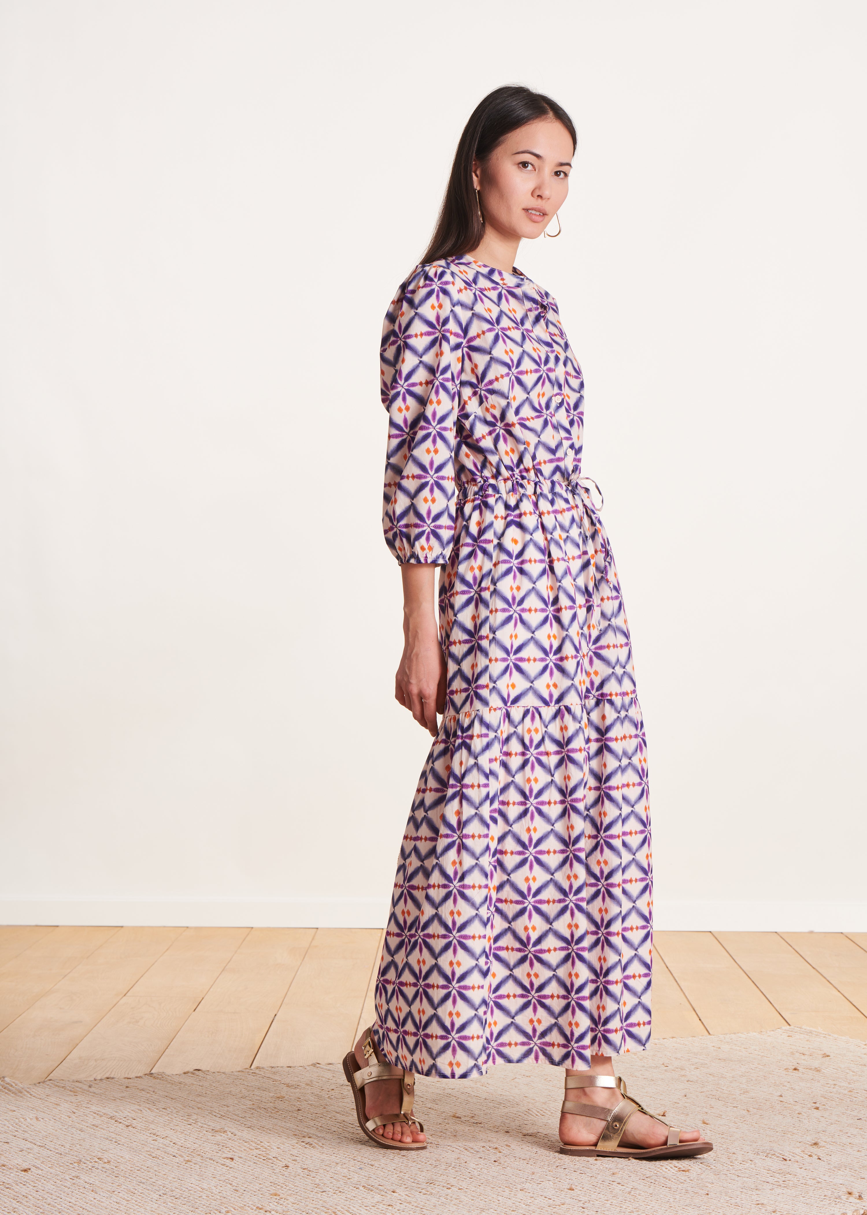 la-f-e-marabout-e-robes-maxikleid-violett-voile-gr-38 image 2