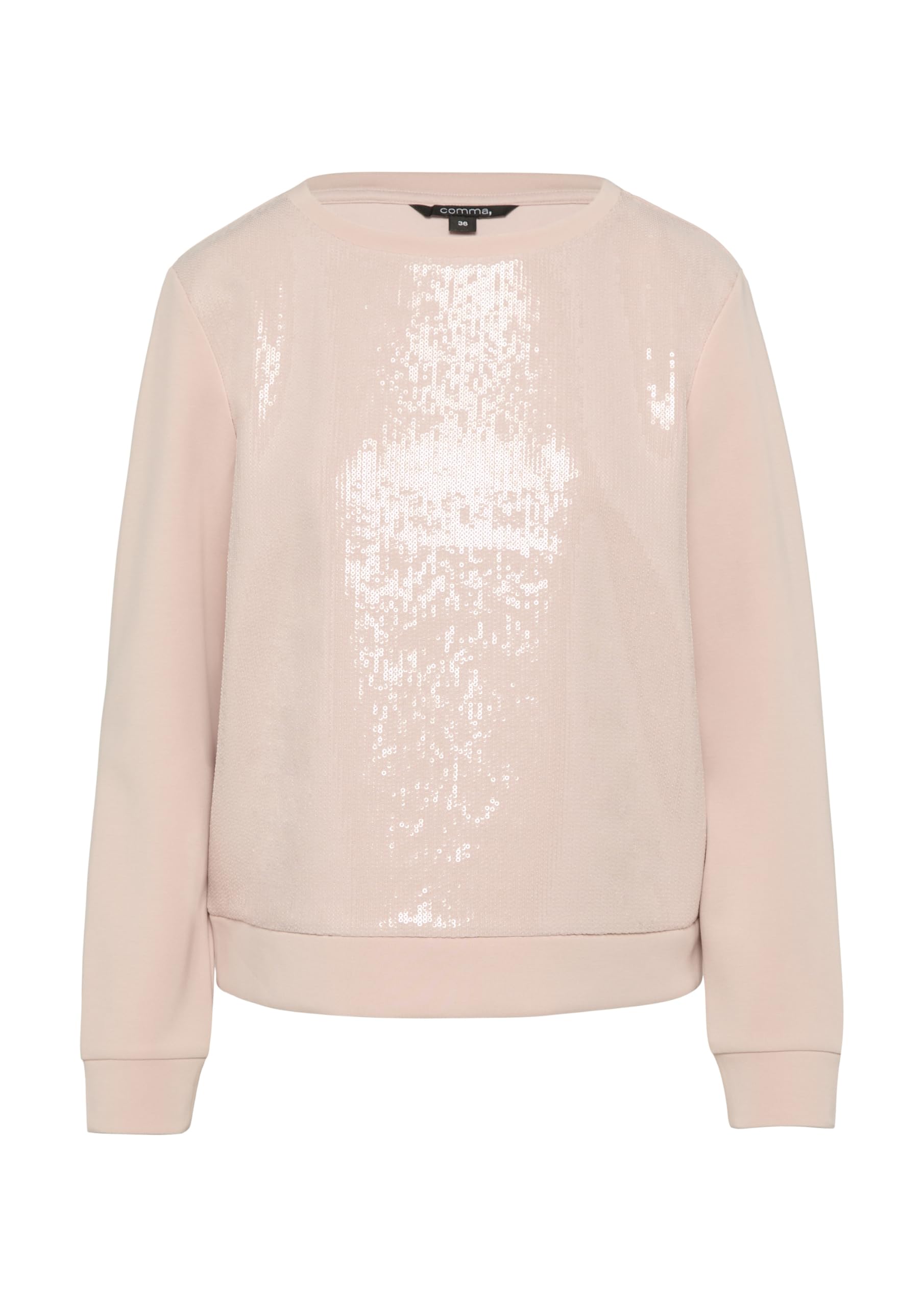 comma-sweatshirt-pailletten-besatz-damenpullover-glitzer image 4