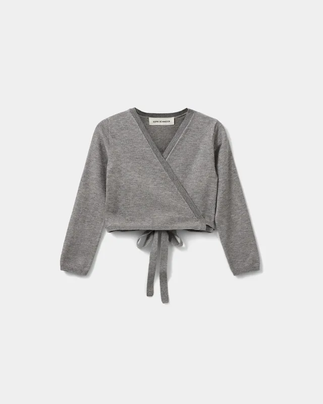 sofie-schnoor-kids-gracysk-pnos616-strickjacke-hellgrau image 1