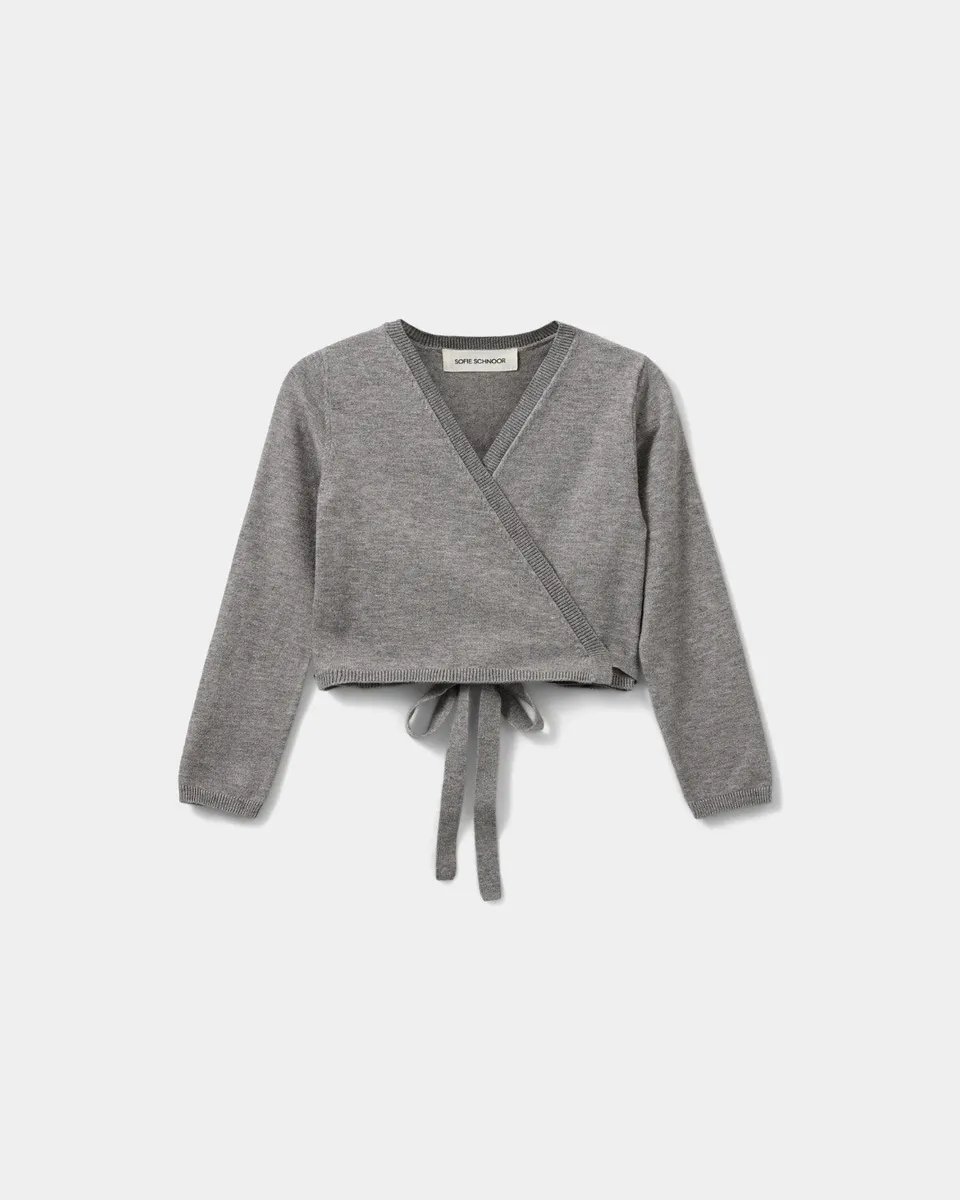 sofie-schnoor-kids-gracysk-pnos616-strickjacke-hellgrau image 1