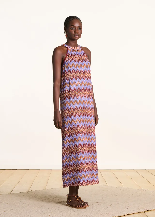 la-f-e-marabout-e-vacance-maxikleid-h-kel-lila image 1