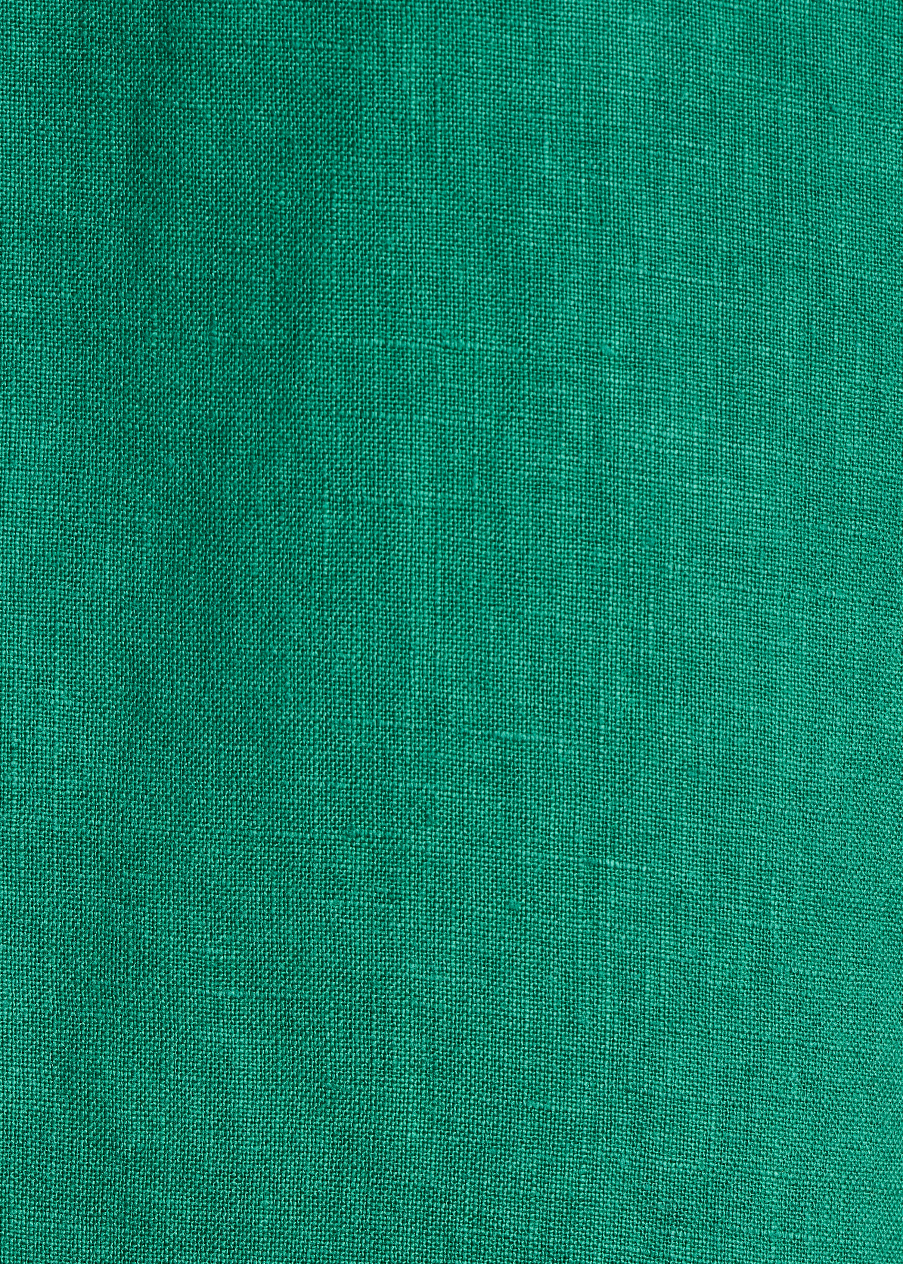 la-f-e-marabout-e-pompei-kleid-gr-n-leinen-kurz-taschen image 3