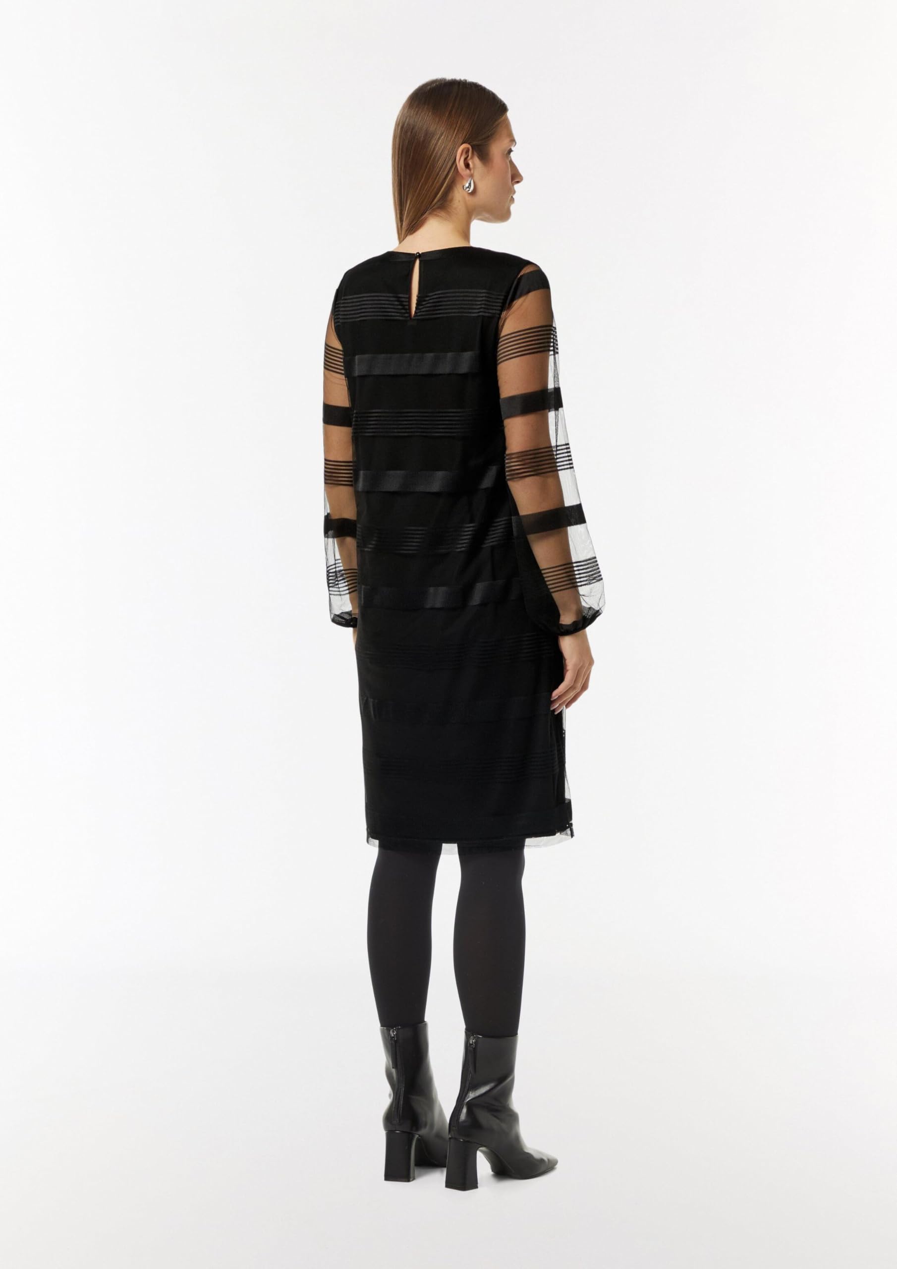comma-dresses-mesh-kleid-gestreift-gr-e-36-rundhals image 7