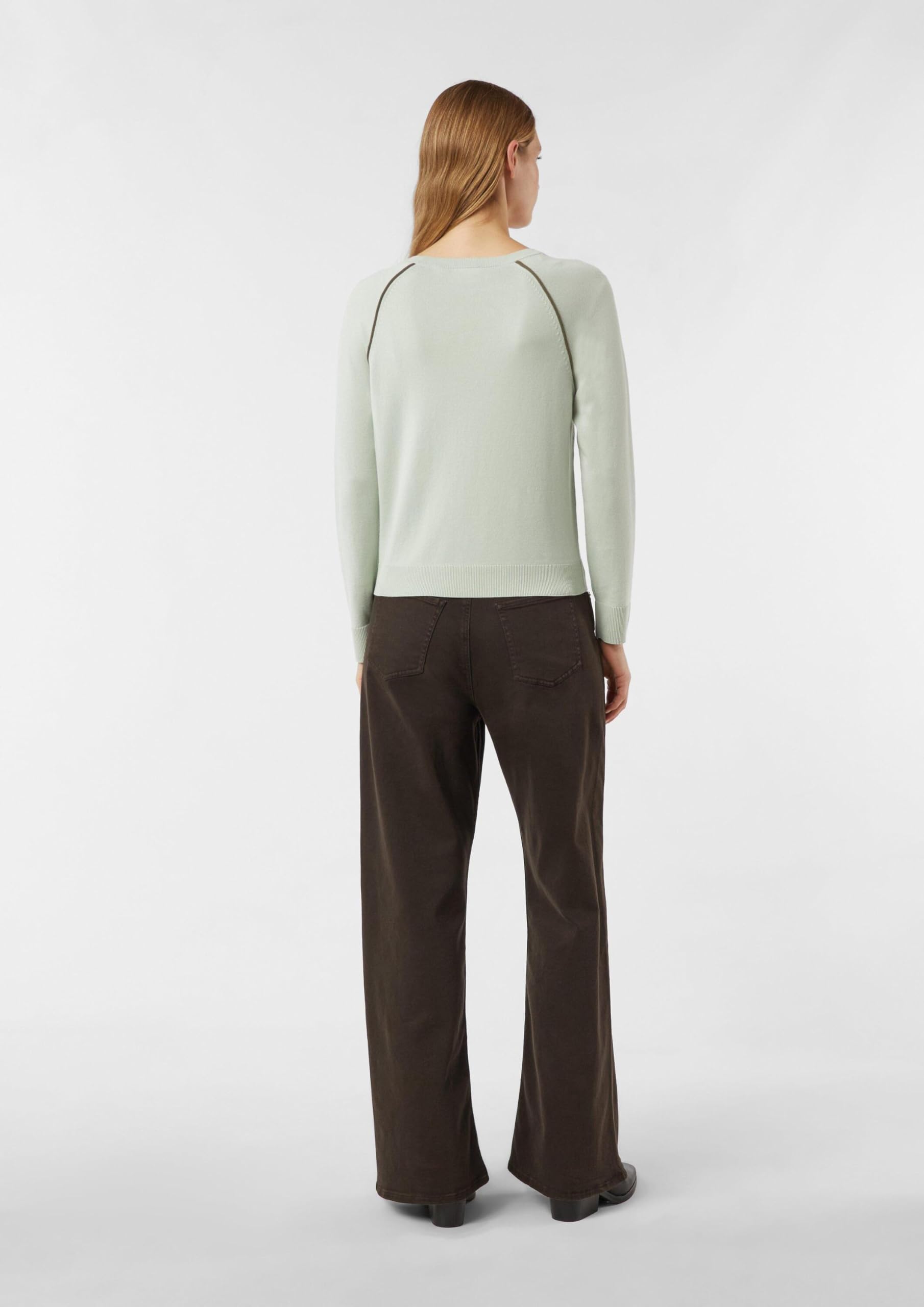 comma-strickpullover-feinstrick-kontrast-beige-pullover image 7