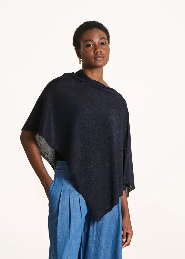 la-f-e-marabout-e-foncho-pullover-marine-poncho image 1