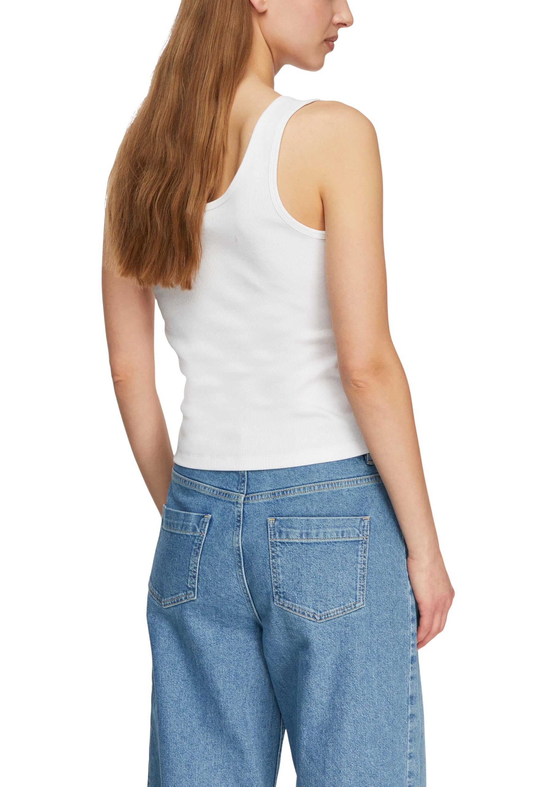 comma-t-shirt-damen-ripp-slim-fit-rundhals-gr-42 image 2
