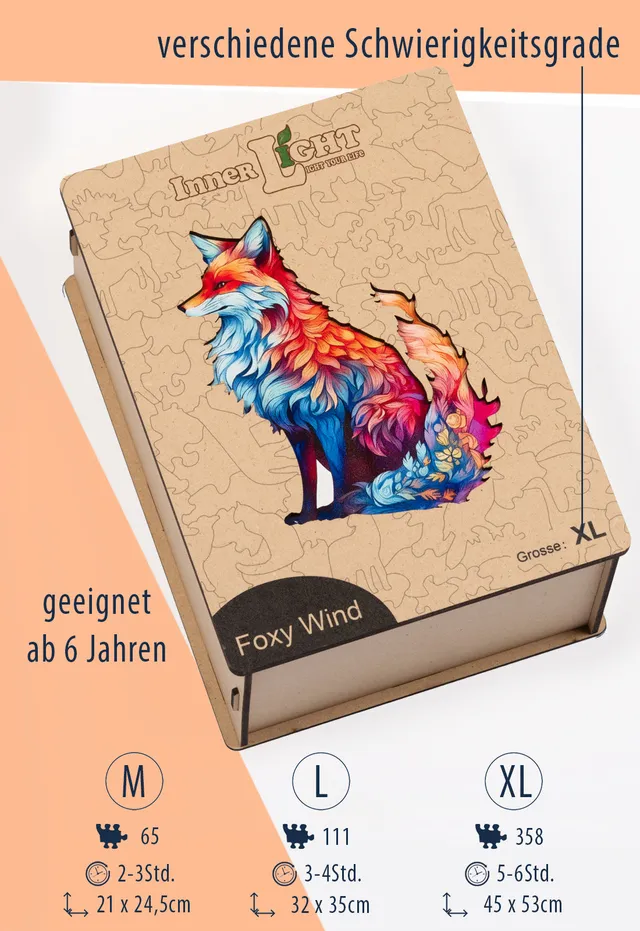 moshiki-holzpuzzle-foxy-wind-fuchs-holz image 1
