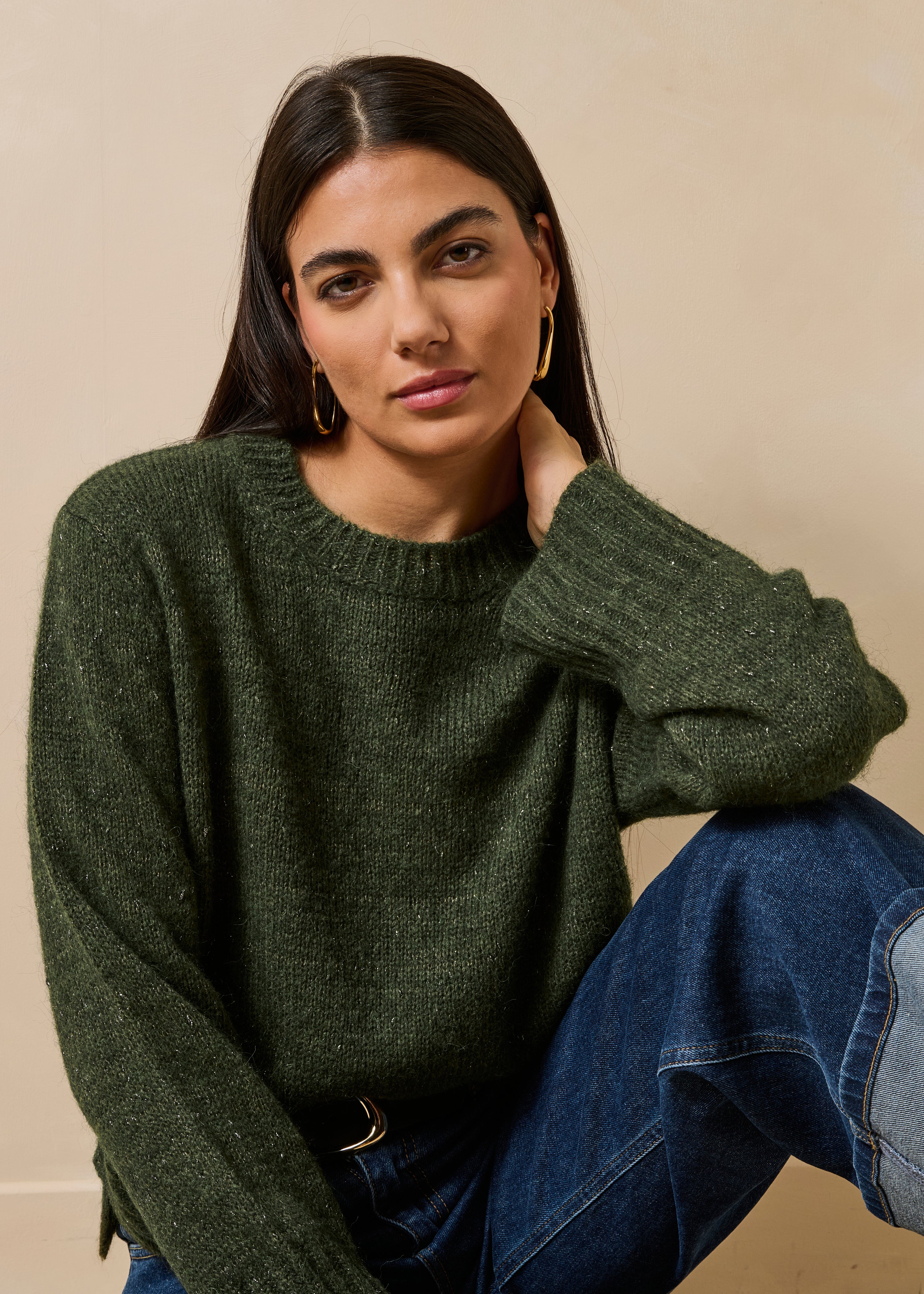 la-f-e-marabout-e-gamora-pullover-kaki-wolle-alpaka image 1
