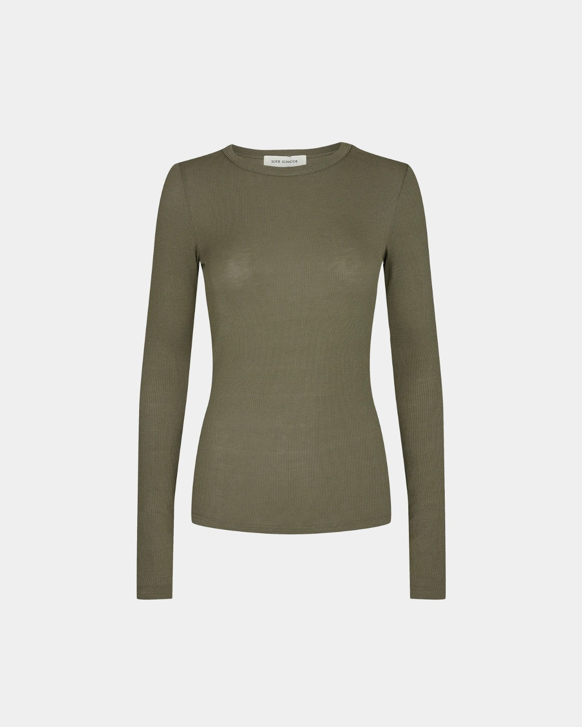 sofie-schnoor-women-petriciasw-t-shirt-langarm-army-green-viskose image 1