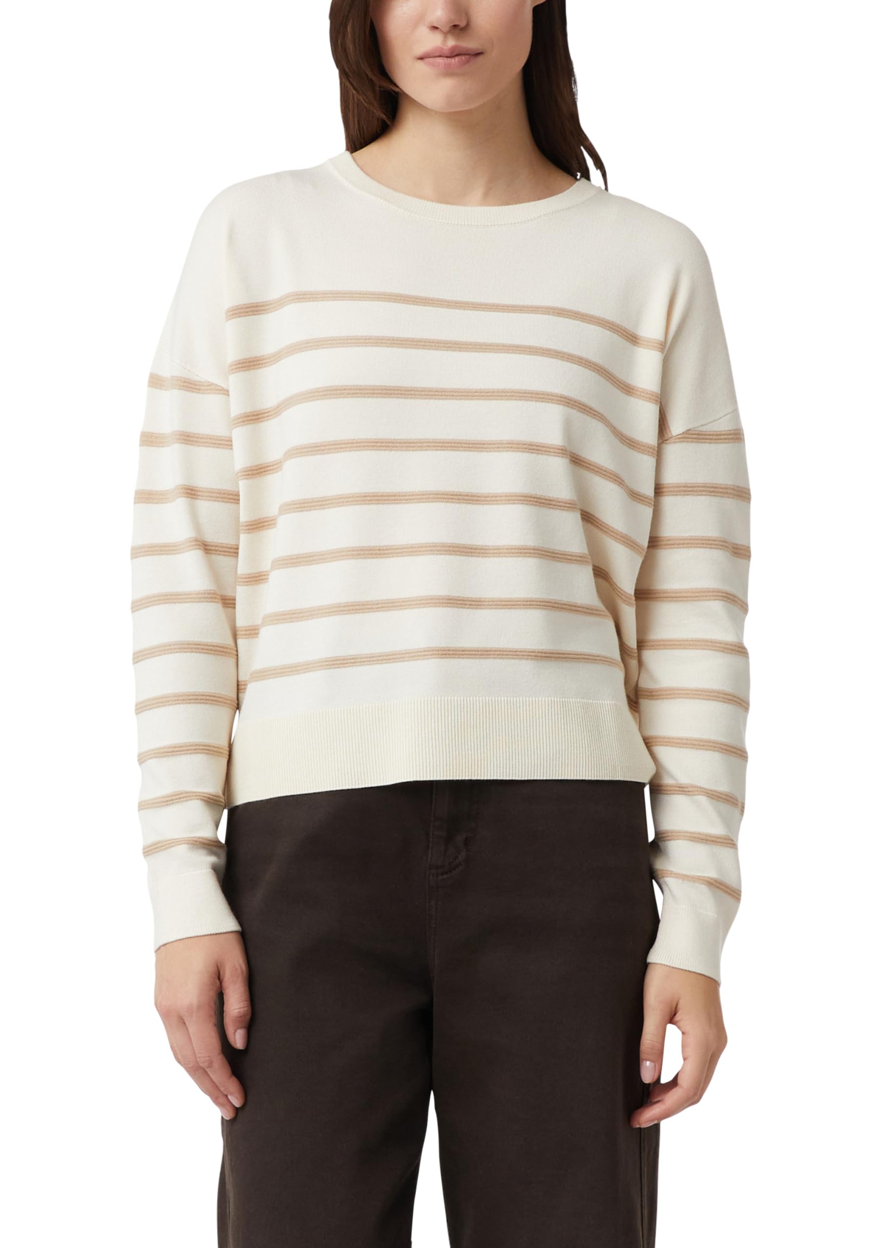 comma-feinstrickpullover-strukturstreifen-beige-gr-e-44 image 8