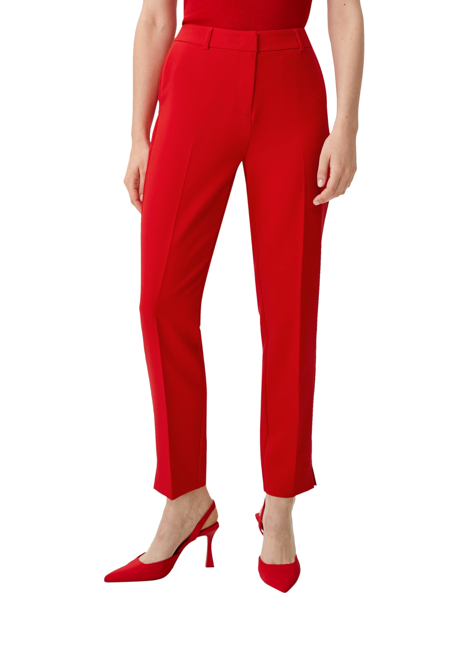 comma-slim-leg-hose-damen-hose-rot-46w-32l-viskosemix image 6