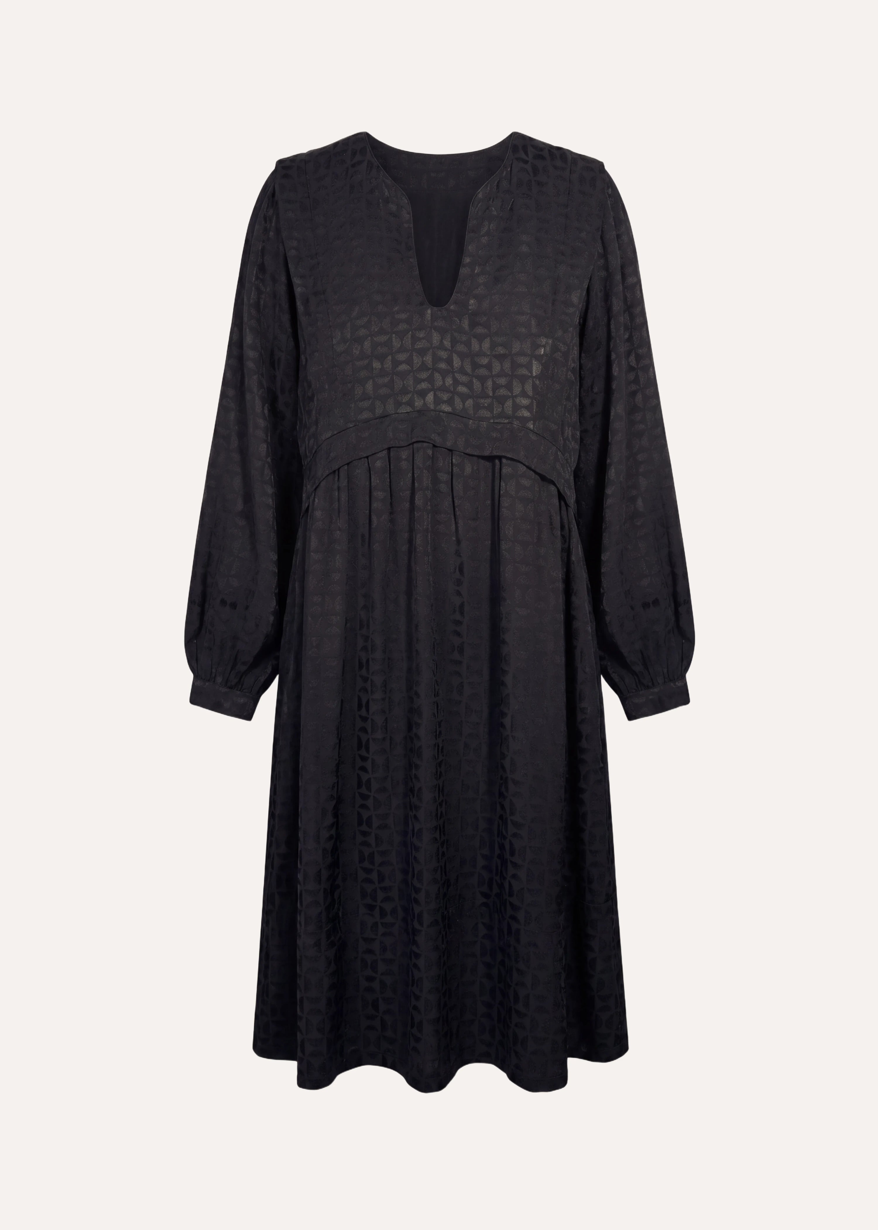 la-f-e-marabout-e-gaeta-kleid-schwarz-jacquard-langarm image 6