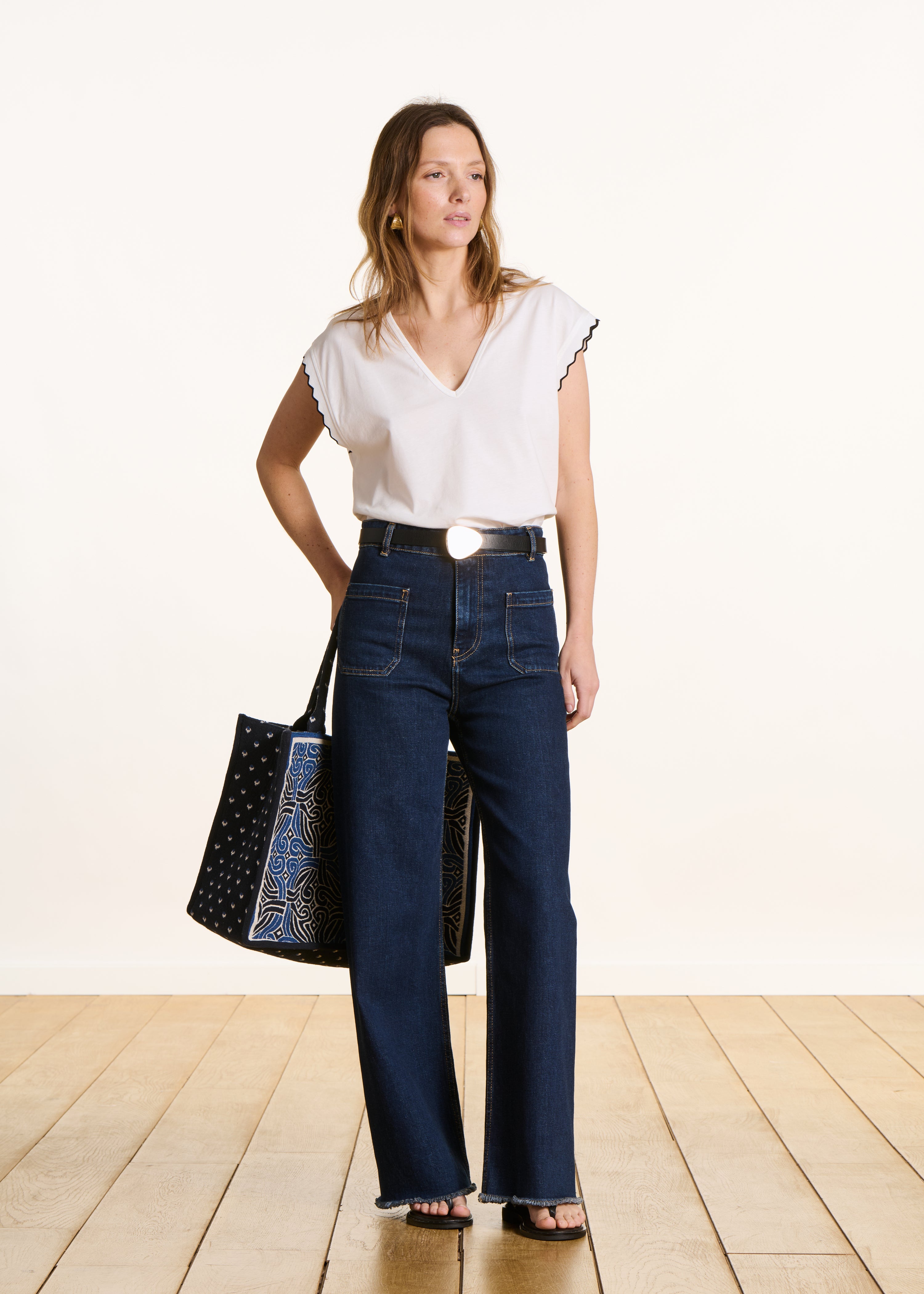la-f-e-marabout-e-flare-jeans-brut-high-waist-bio-baumwolle image 1