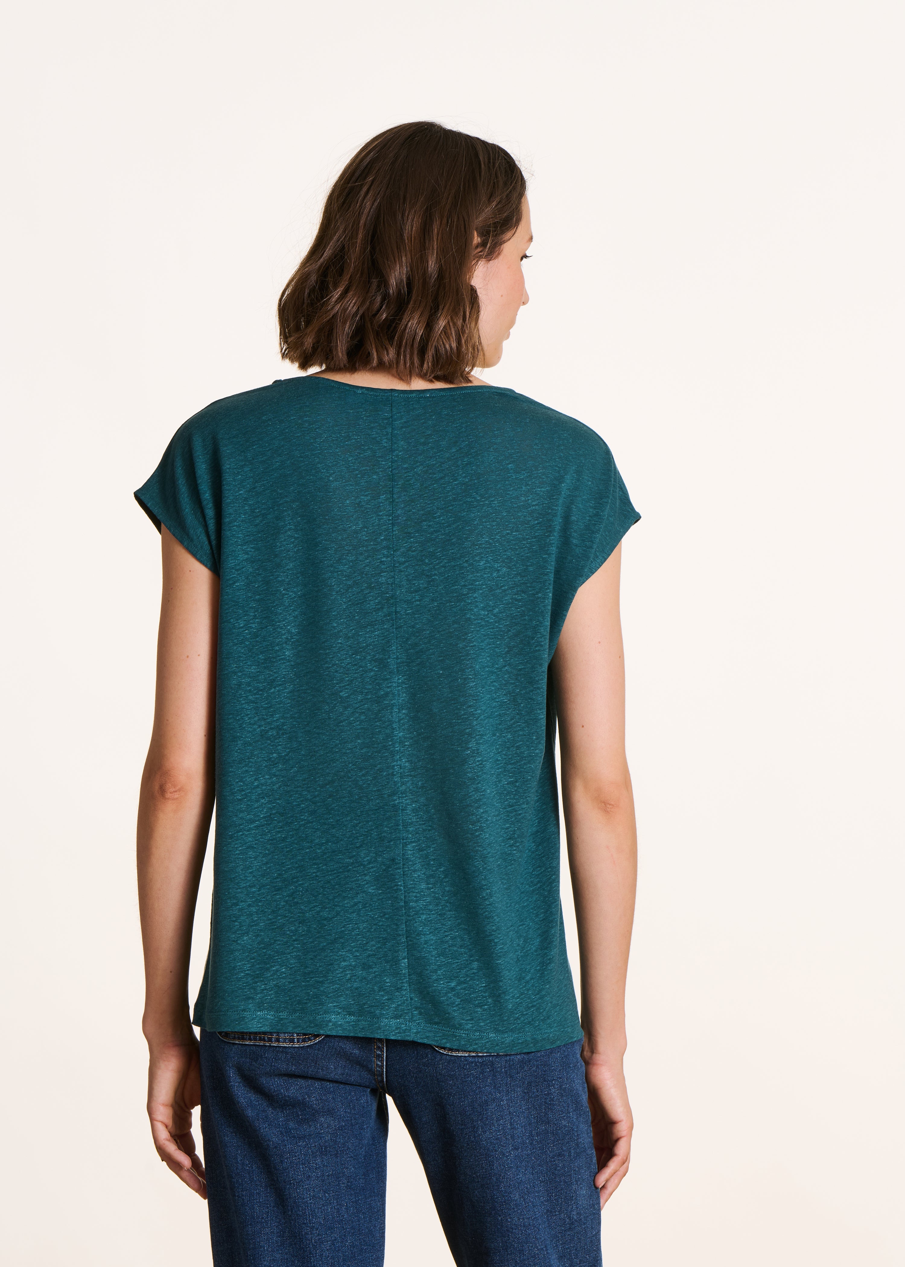 la-f-e-marabout-e-virano-t-shirt-petrol-lyocell-leinen image 3